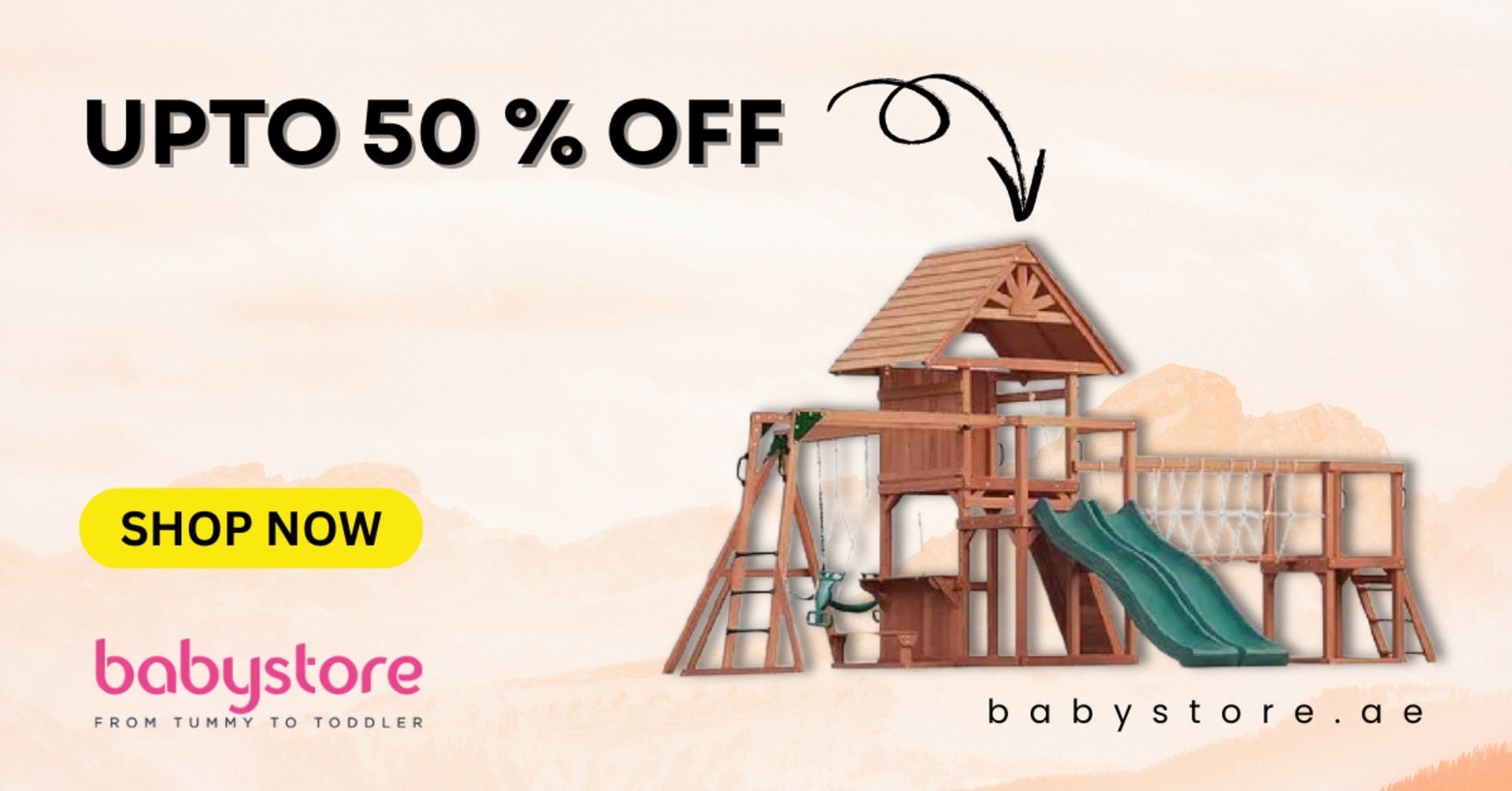 Always-on display banner system for a baby retailer