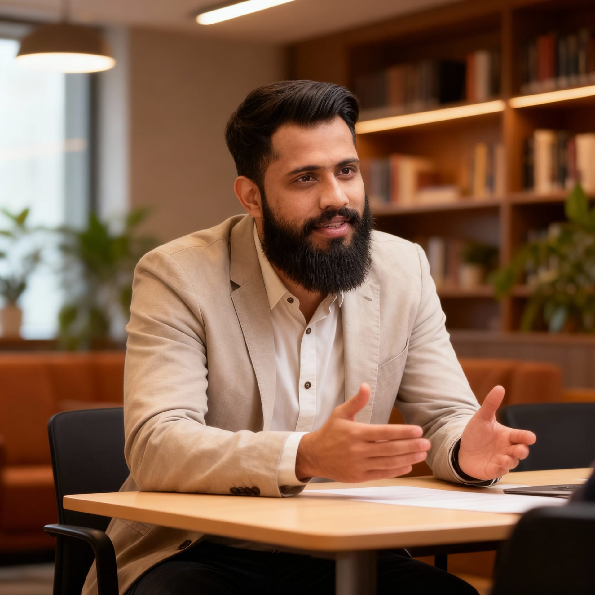 Atif Nadeem in a mentoring session