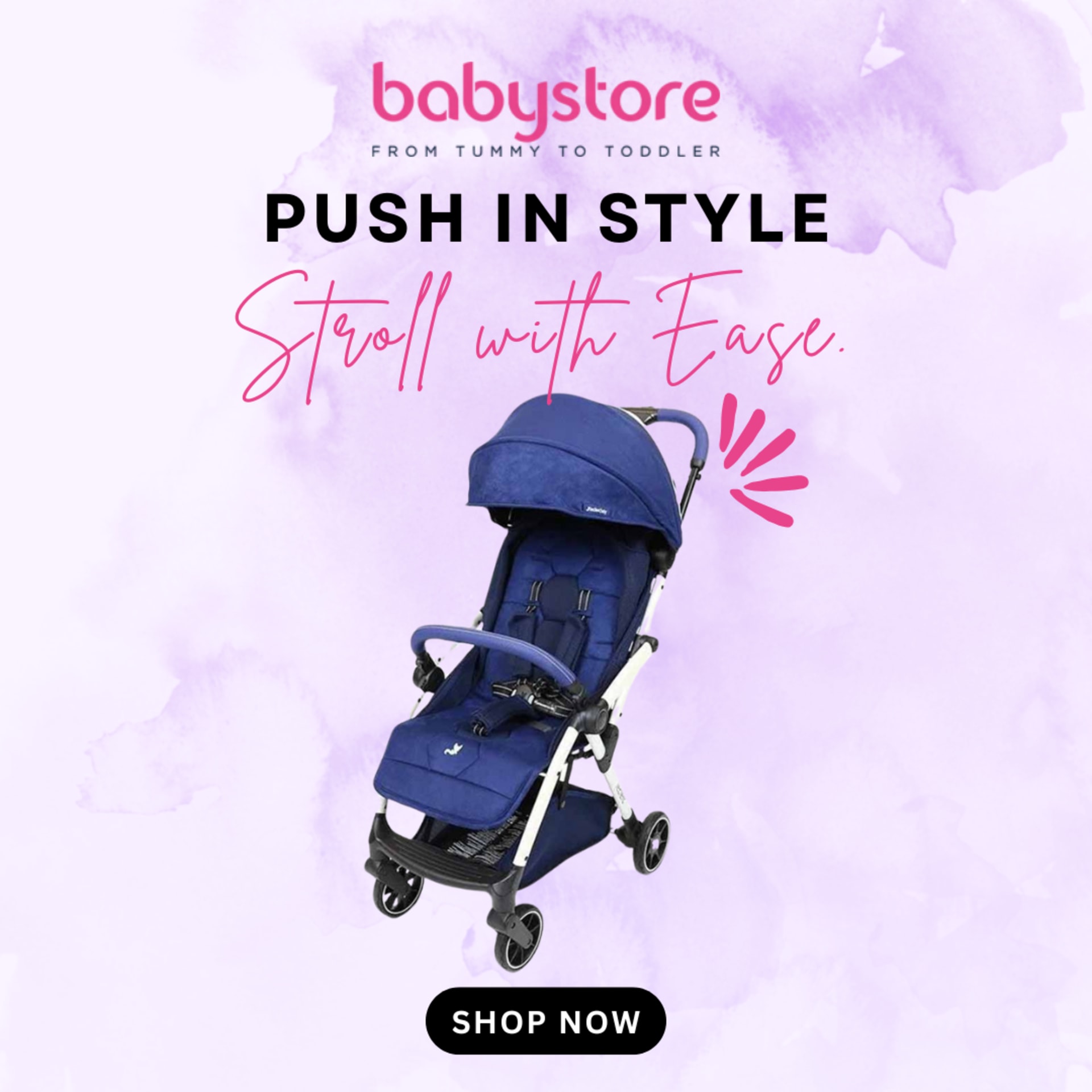 Square social poster series for a baby retailer