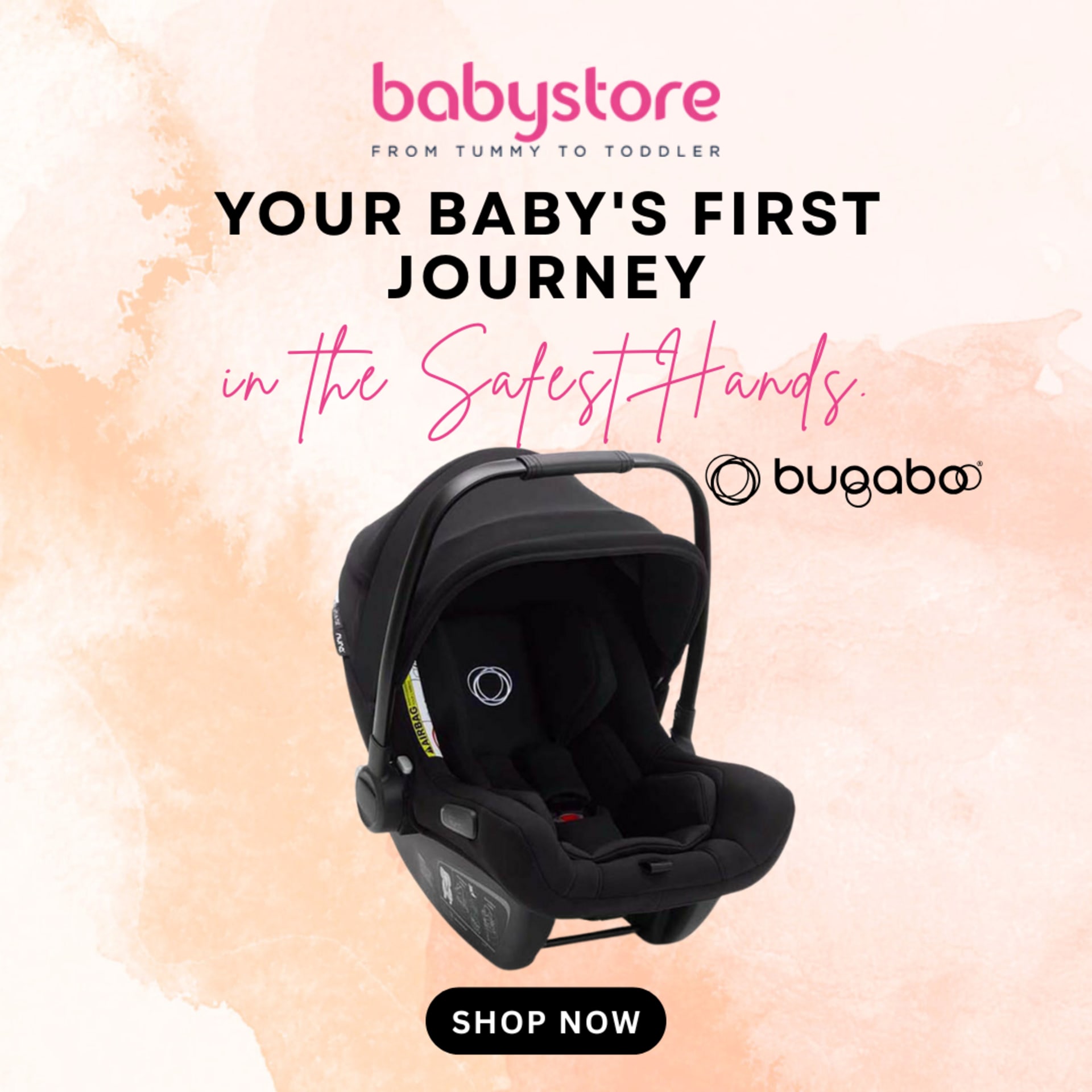 Square social poster series for a baby retailer