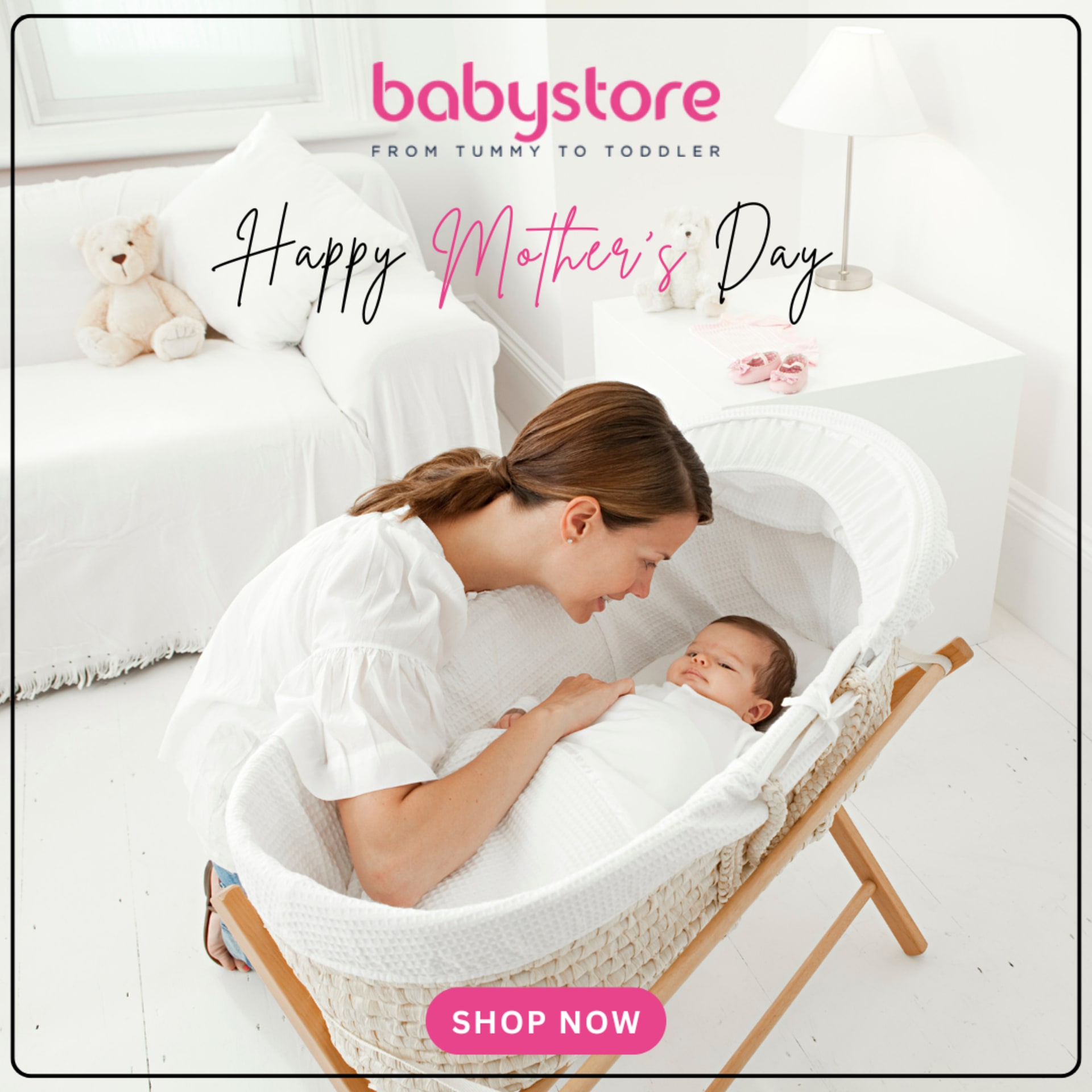 Square social poster series for a baby retailer