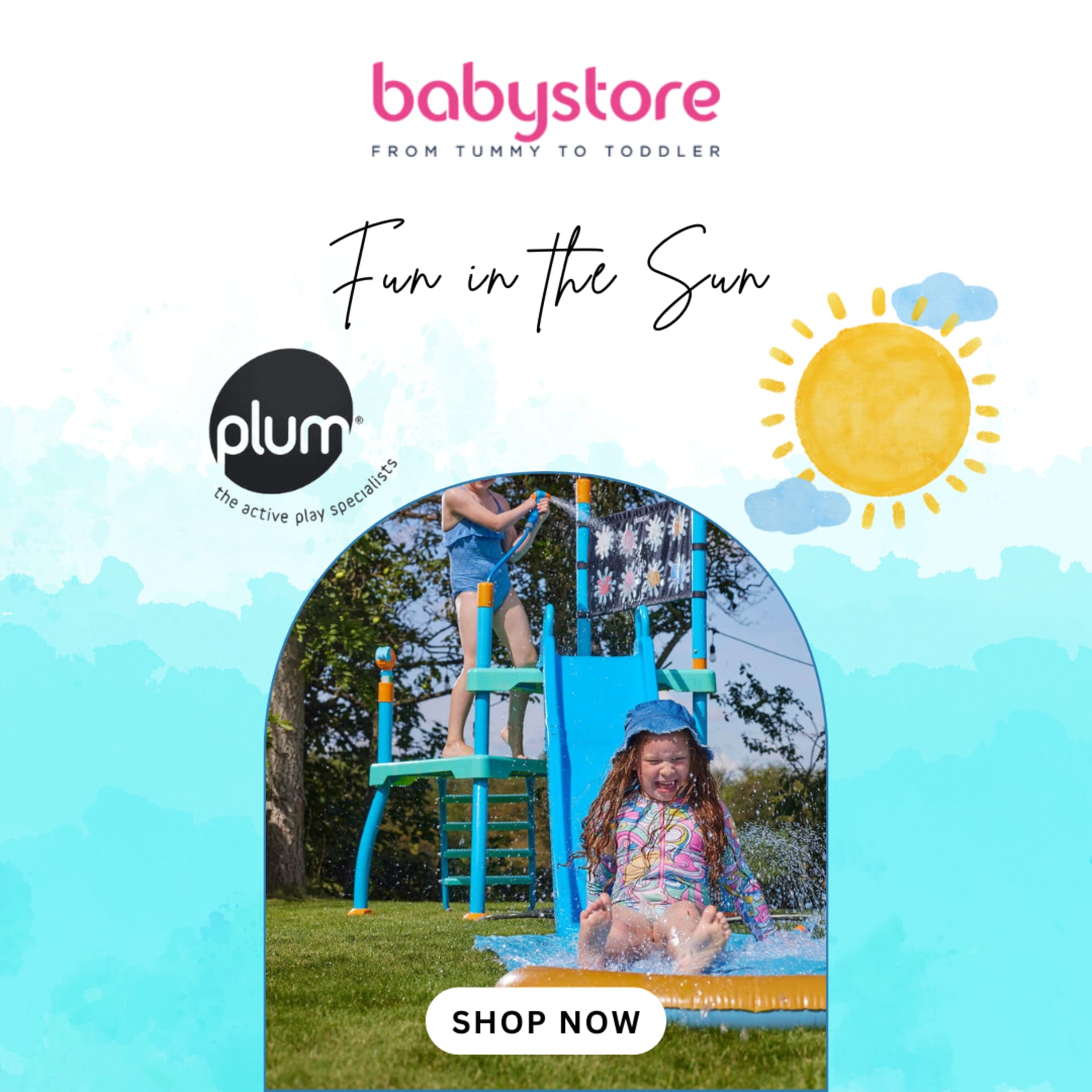 Square social poster series for a baby retailer