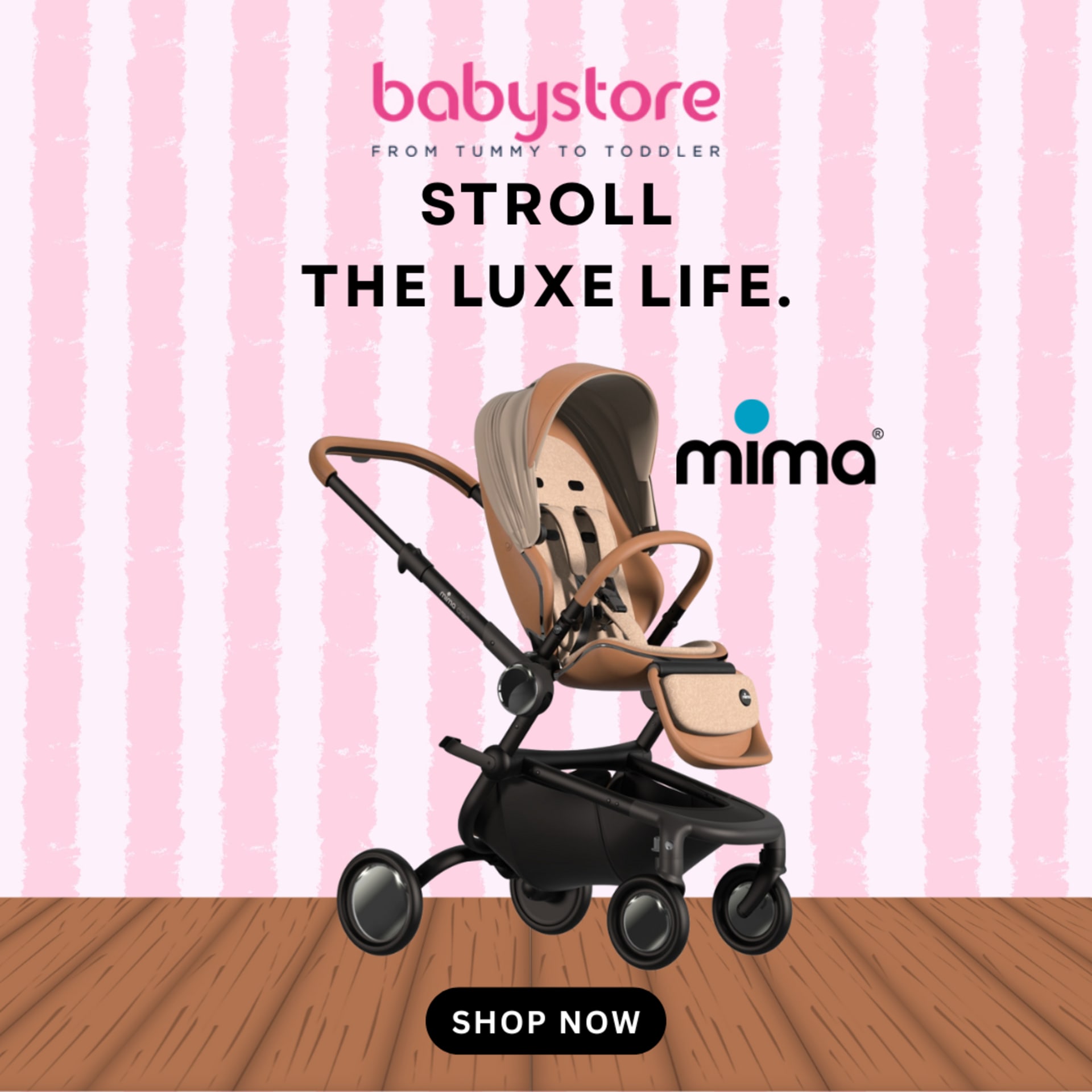 Square social poster series for a baby retailer