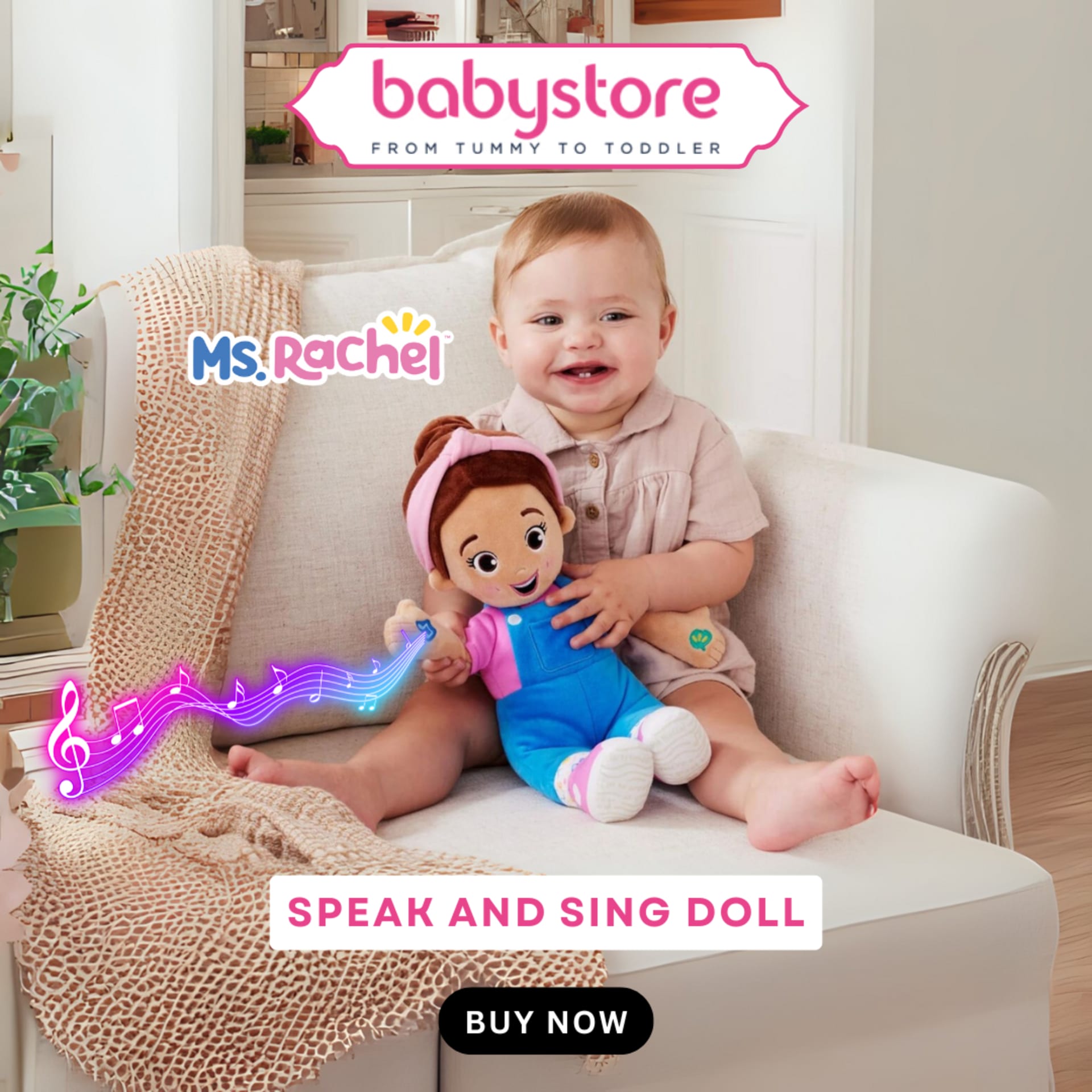 Square social poster series for a baby retailer