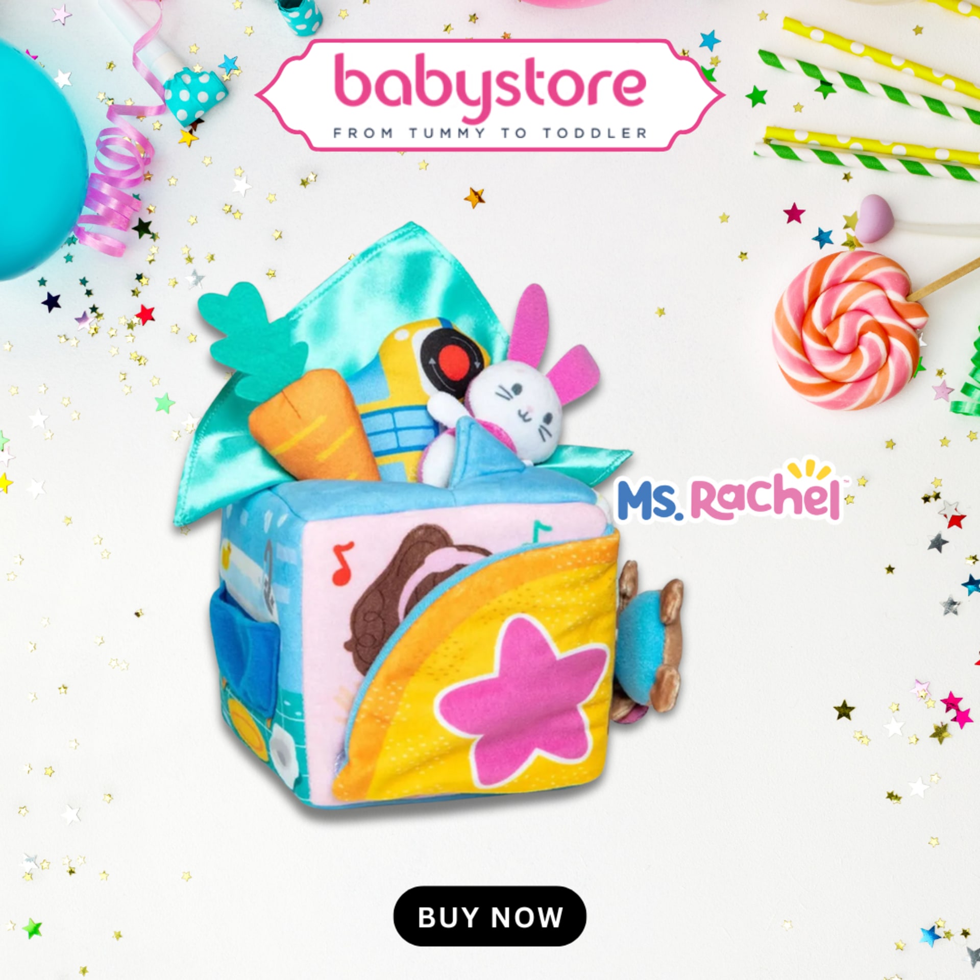 Square social poster series for a baby retailer