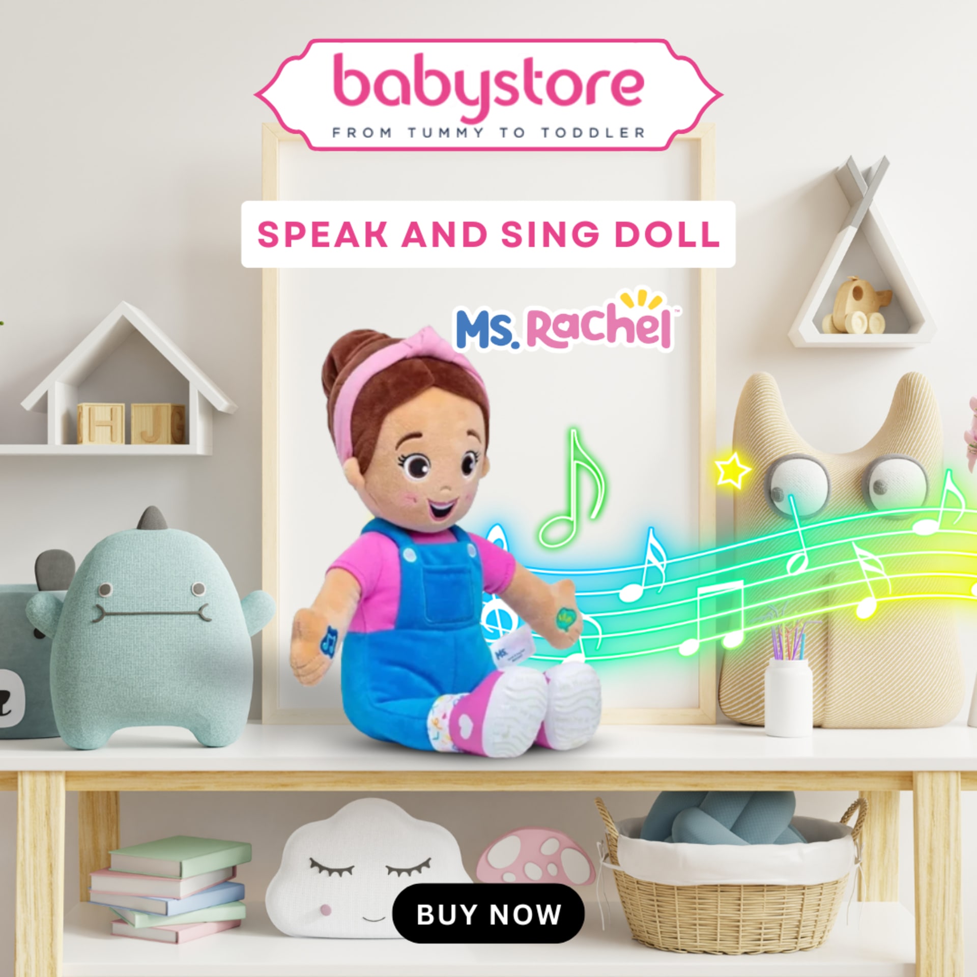 Square social poster series for a baby retailer