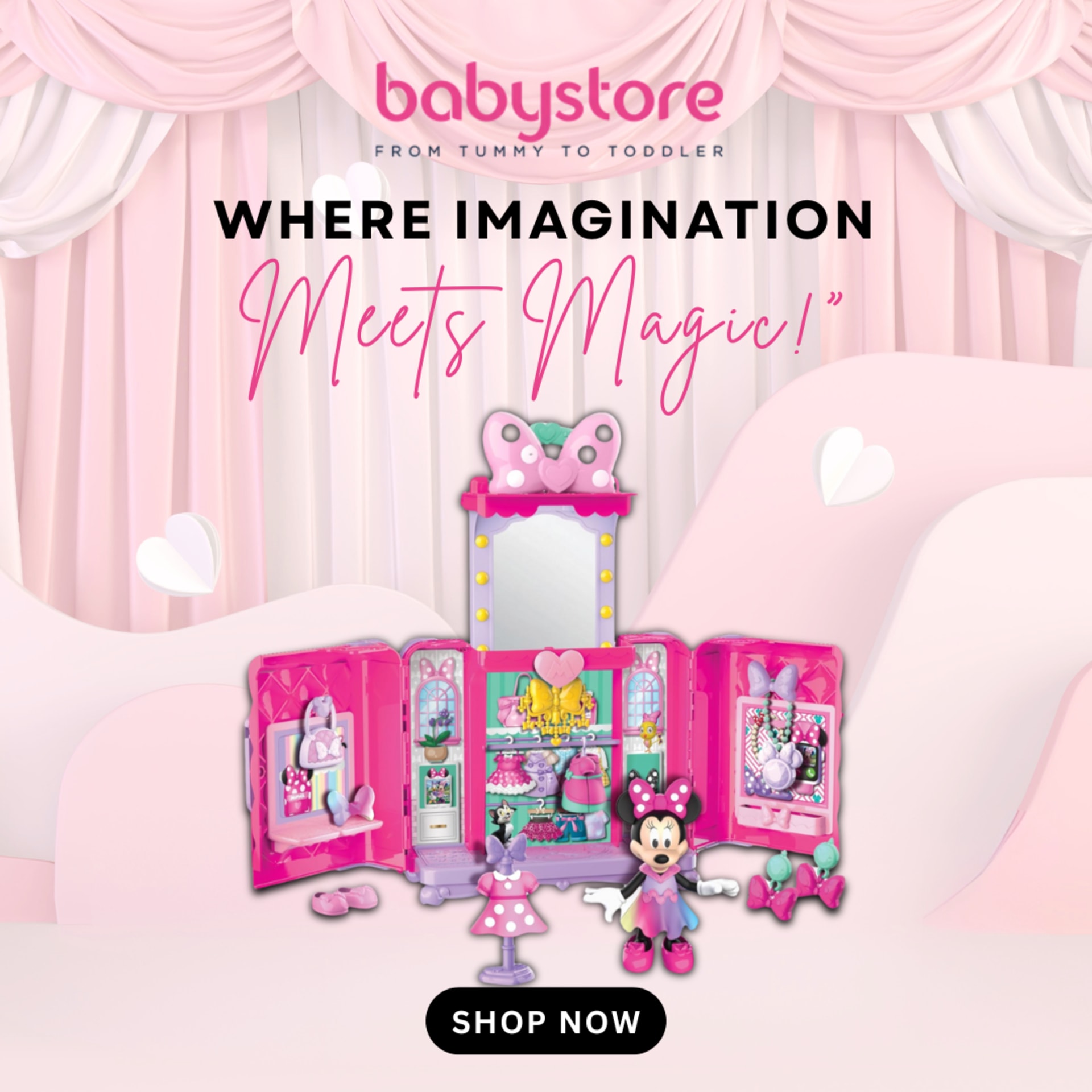 Square social poster series for a baby retailer