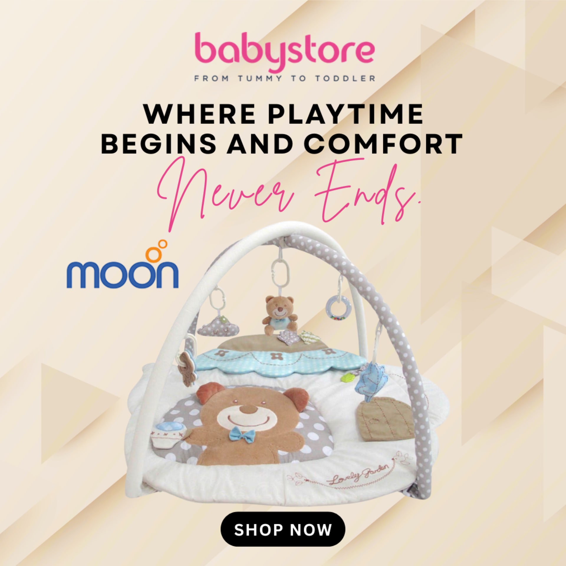 Square social poster series for a baby retailer