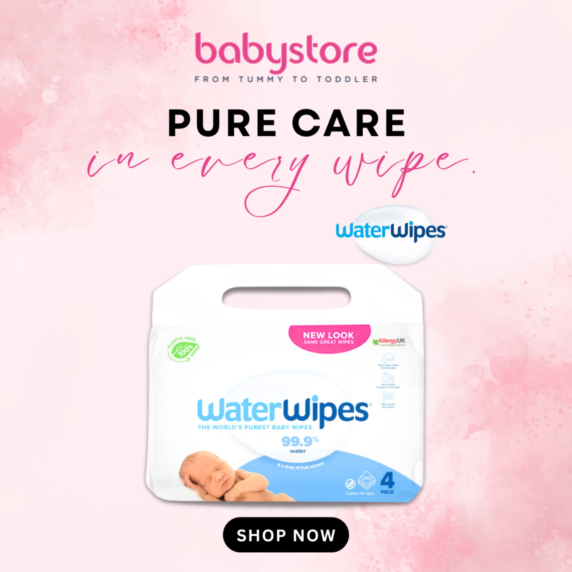 Square social poster series for a baby retailer