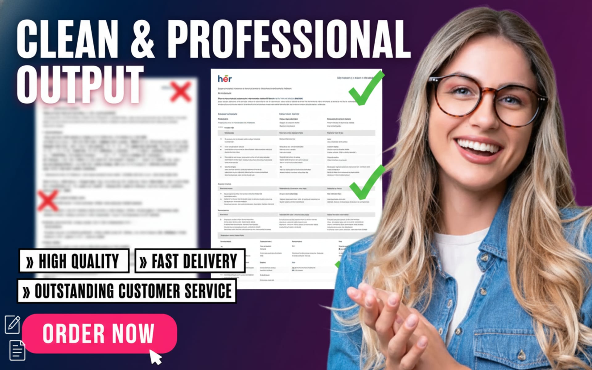Gig card system for a service catalogue