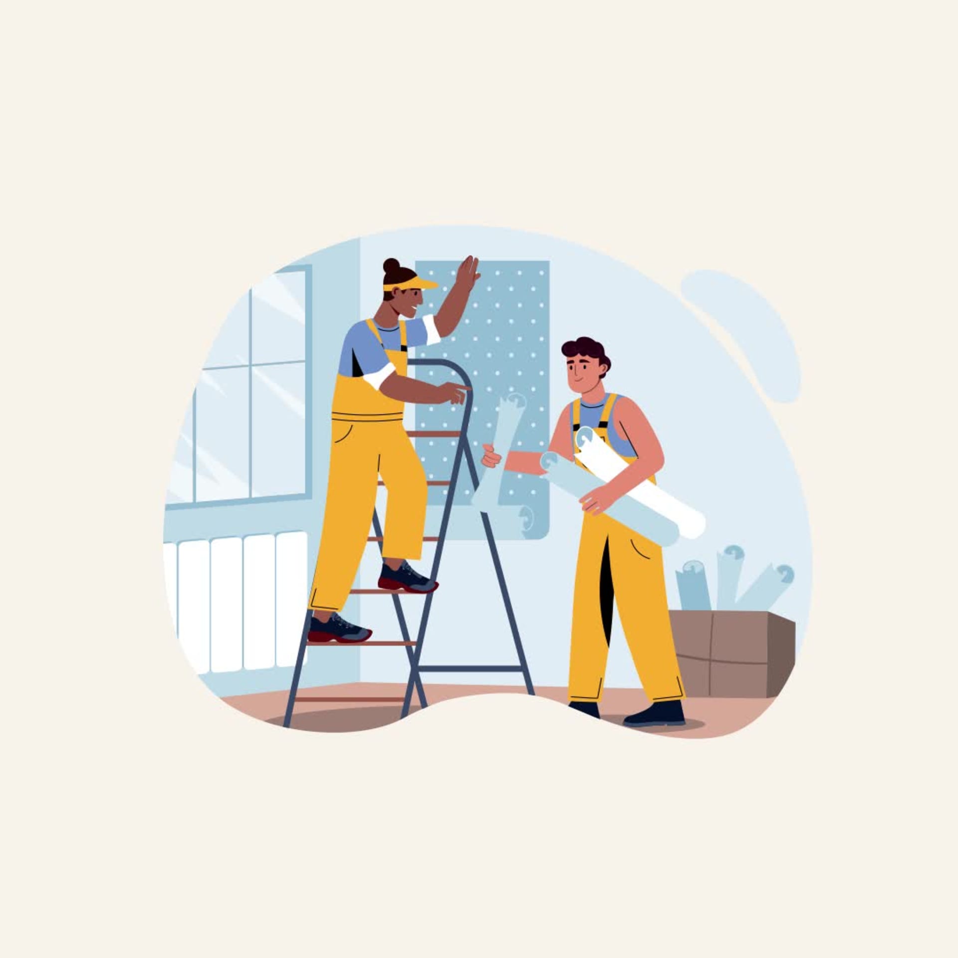 Product ad series for a trades brand