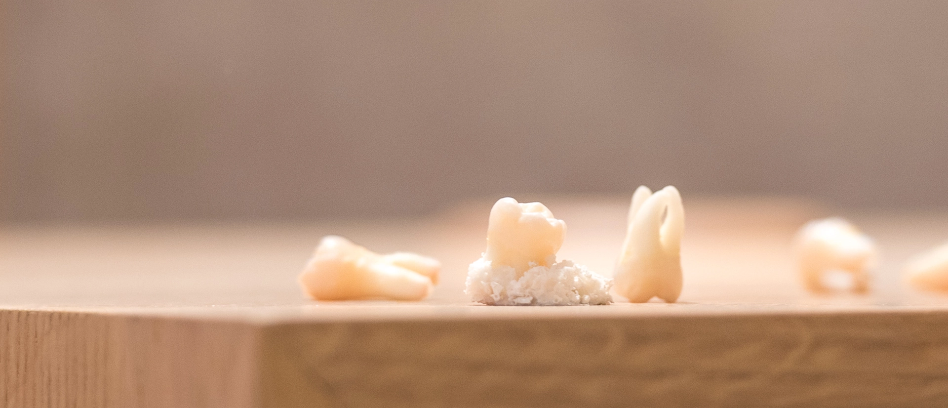 multiple teeth on a table