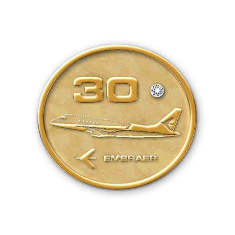 Cópia de Pin Ouro Embraer