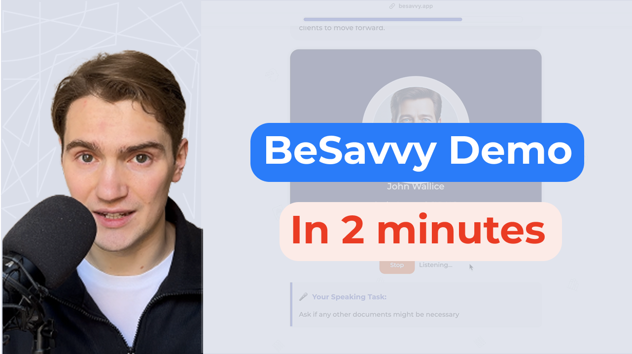 How BeSavvy Works: demo