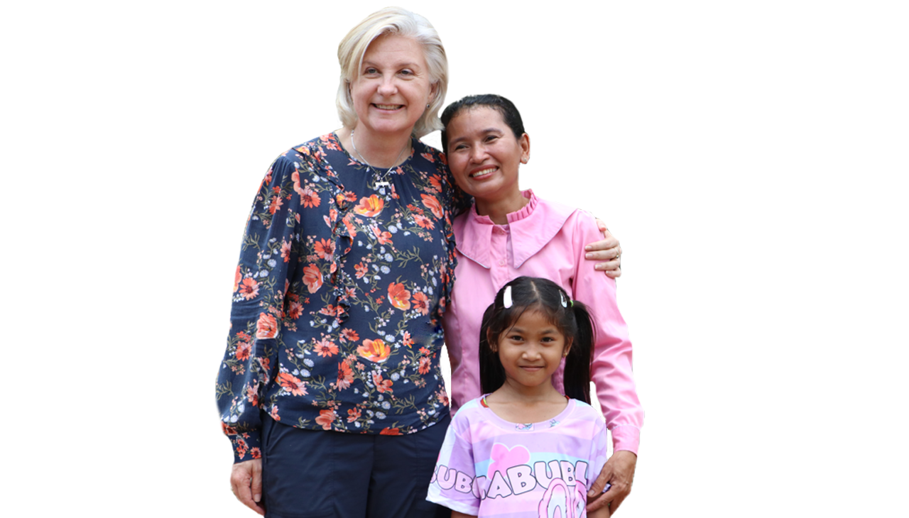 Fiona and her spnosored child