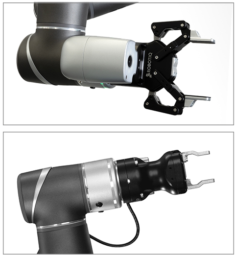 plug-and-play end-effectors from Robotiq