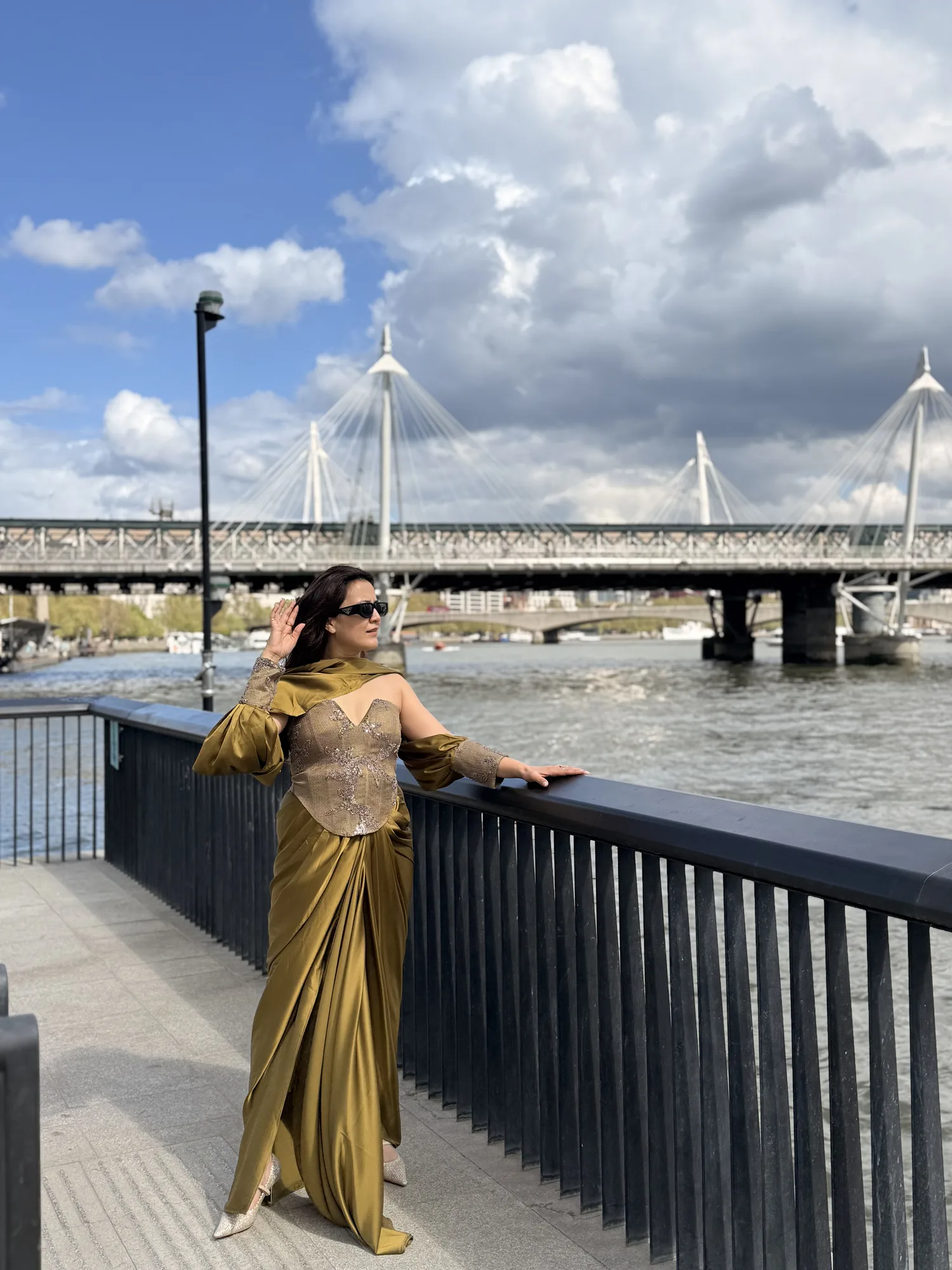 Sunlit Luxe Drape Ensemble — view 3
