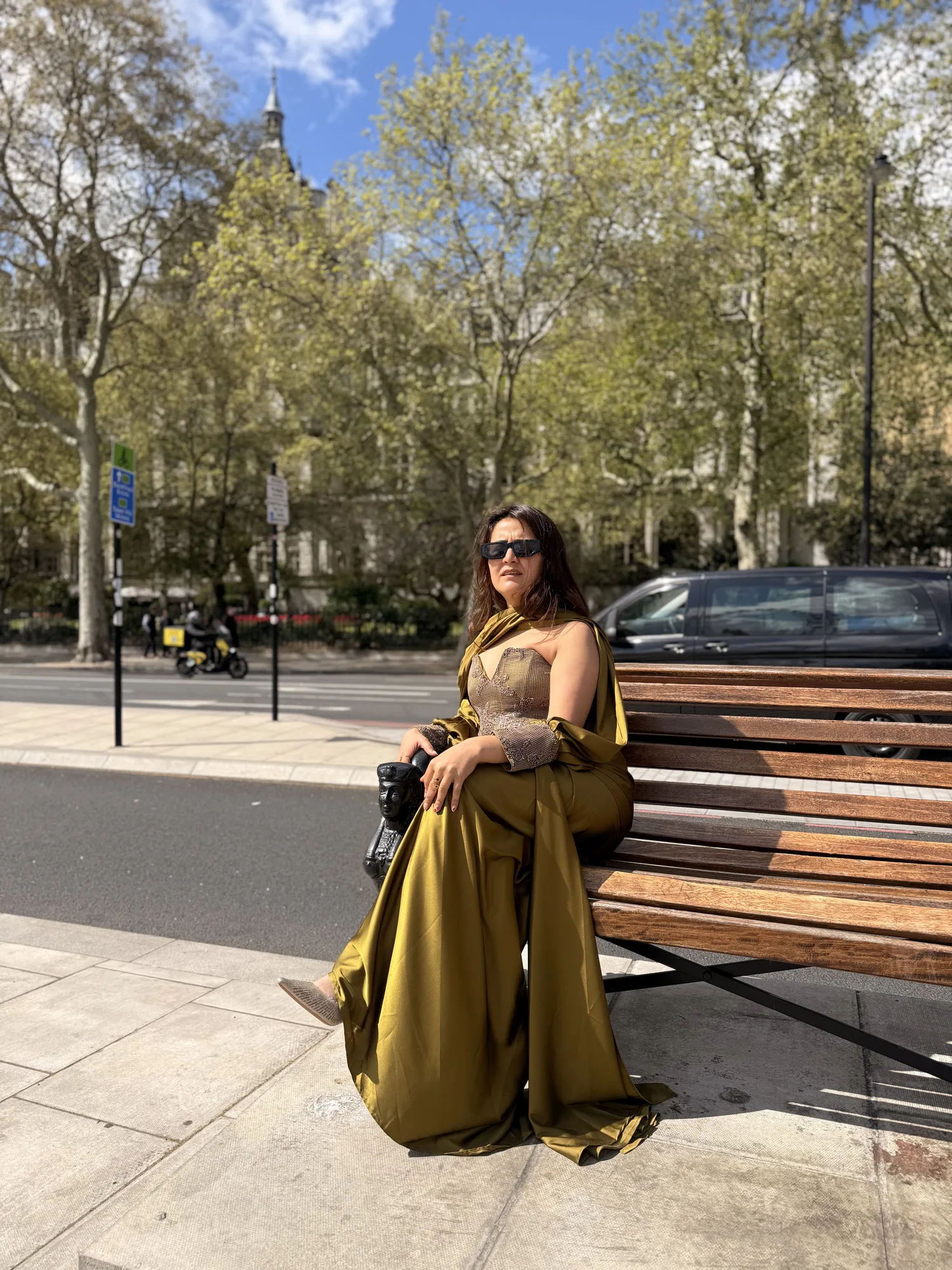 Sunlit Luxe Drape Ensemble — view 4