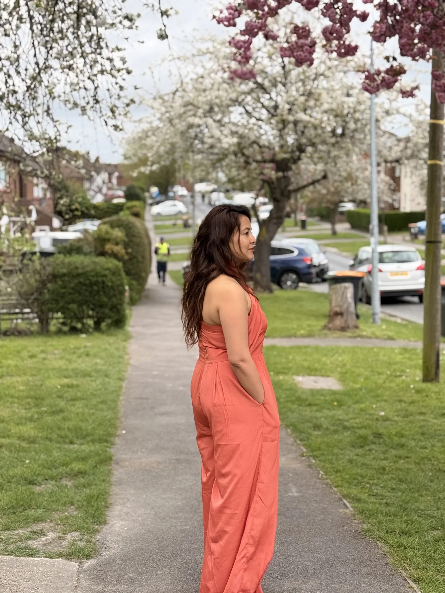 Coral Grace Halter Jumpsuit — view 6