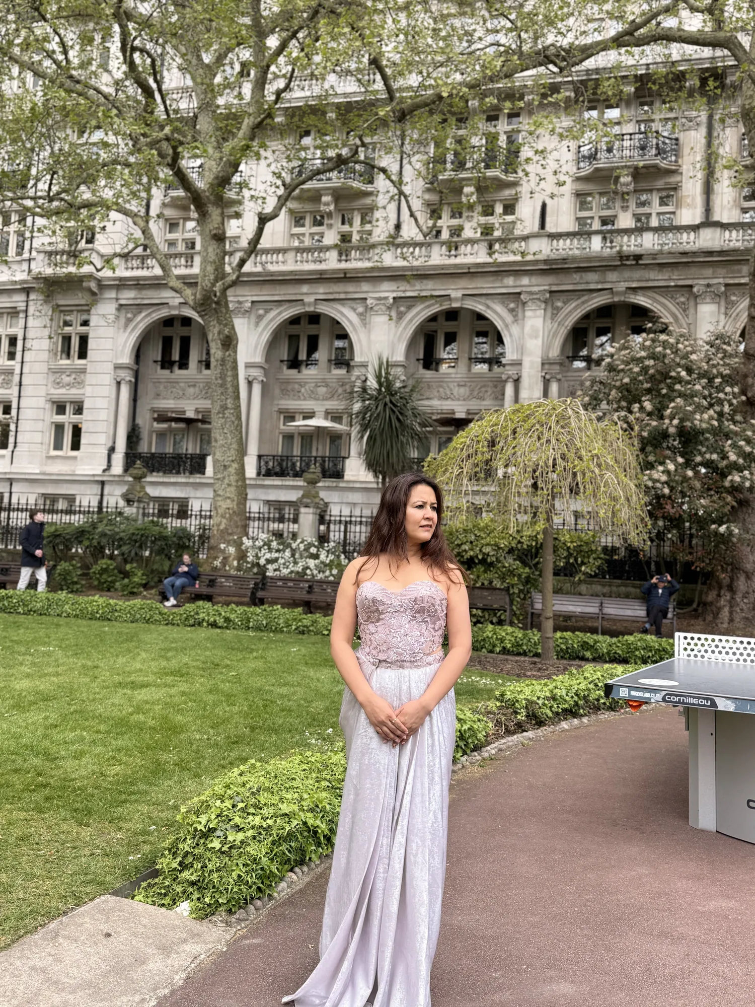 Silver Lilac Fall Drape — view 5