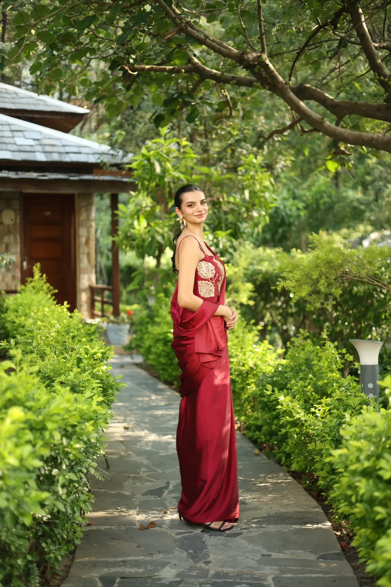 Wine Red Drape — view 2
