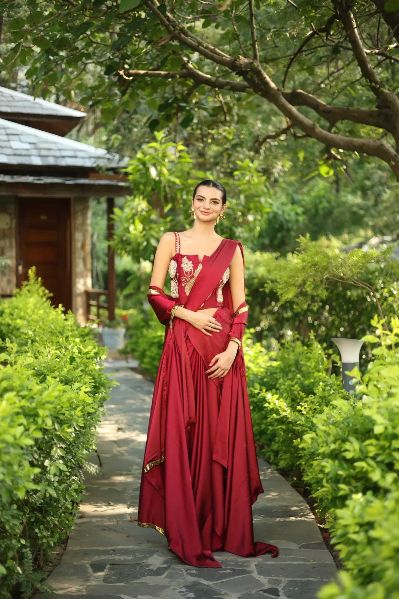 Wine Red Drape — view 3