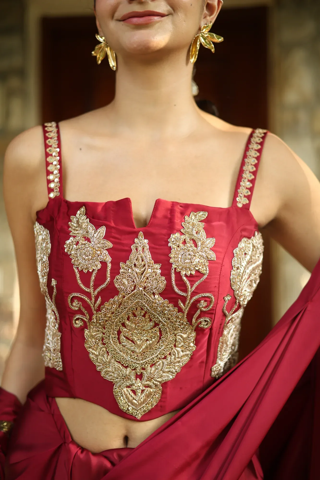 Wine Red Drape — view 5