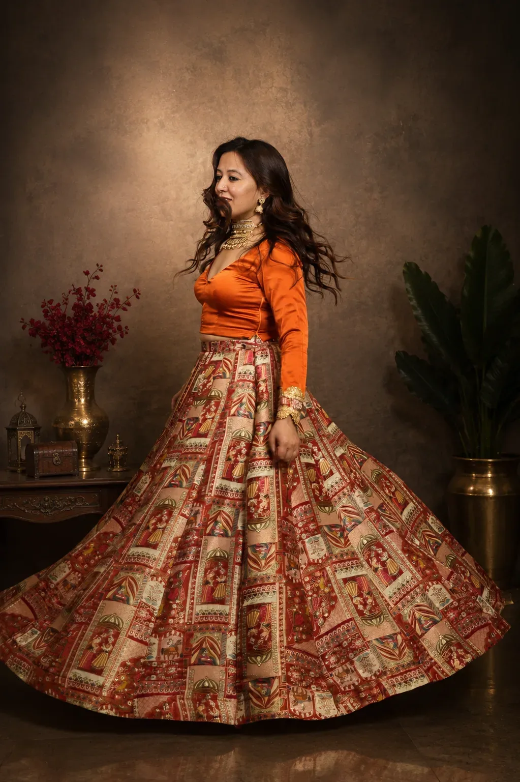 Rajwadi Rang Lehenga — view 4