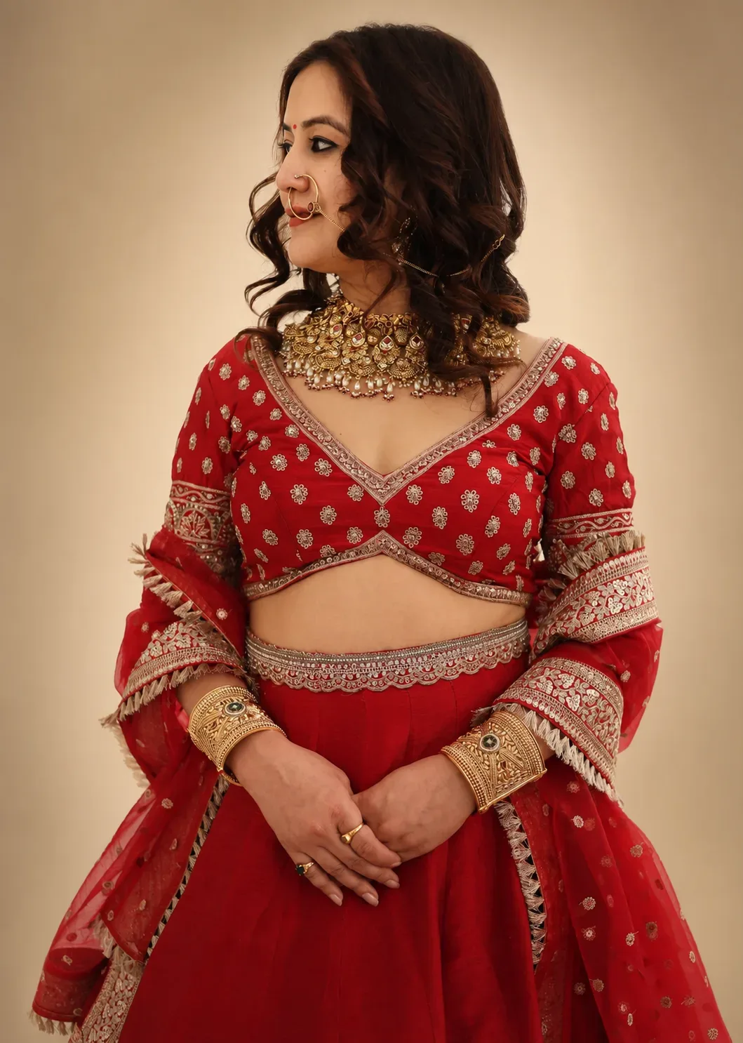 Rivayat Red Lehenga