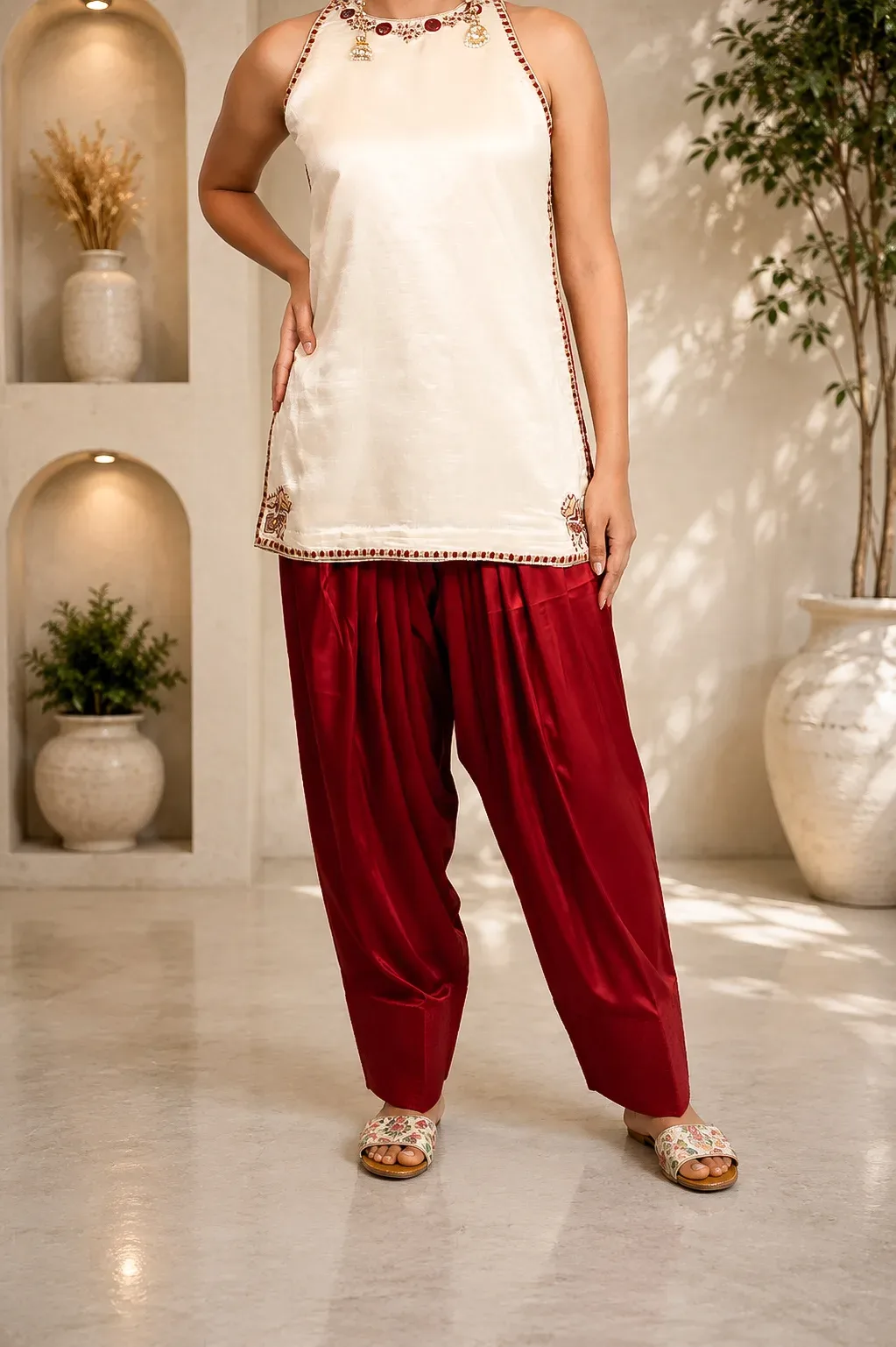 Ivory Mirror Grace Kurta Set — view 4