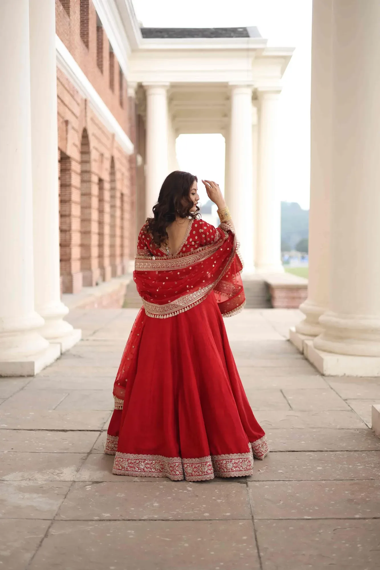 Rivayat Red Lehenga — view 2