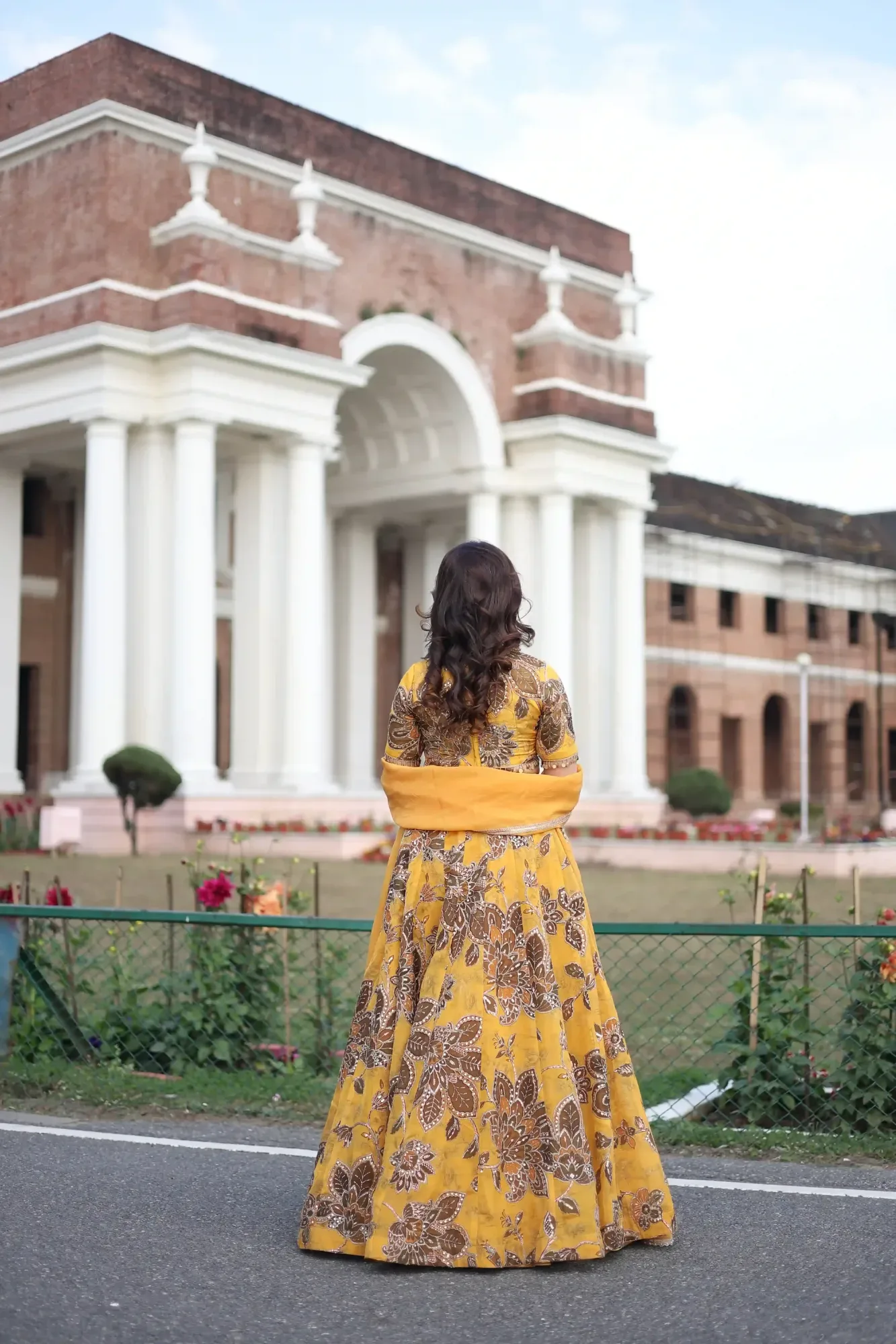 Amber Glow Printed Lehenga Set — view 3