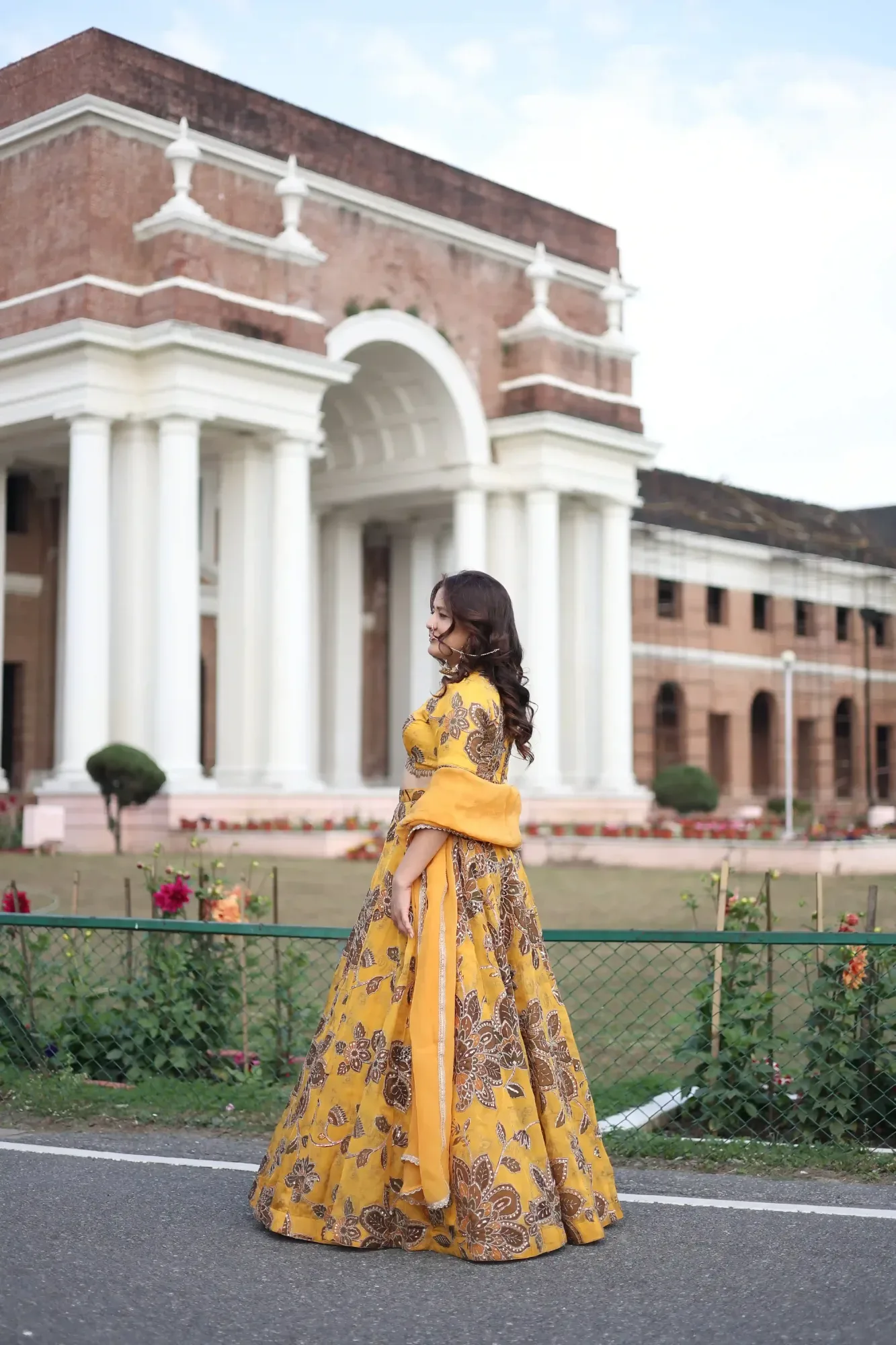Amber Glow Printed Lehenga Set — view 2