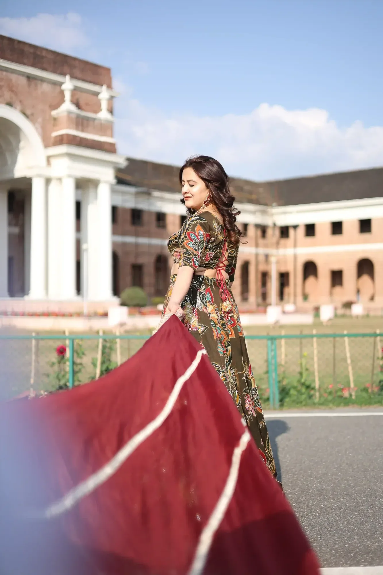 Mid Night Bloom Lehenga Set — view 6