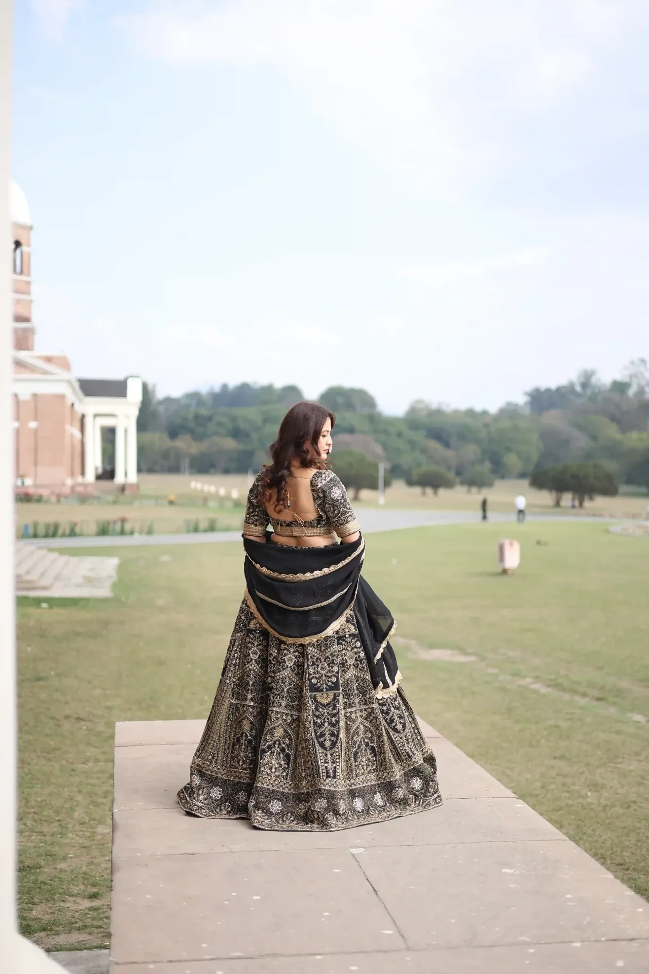 Royal Zari Back Lehenga Set — view 4