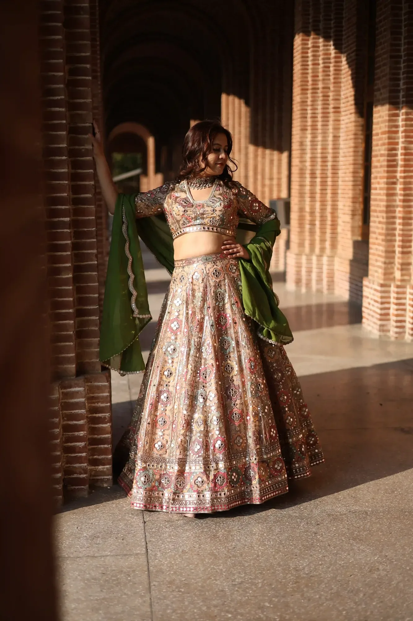 Shisha Noor Embroidered Lehenga Set — view 6