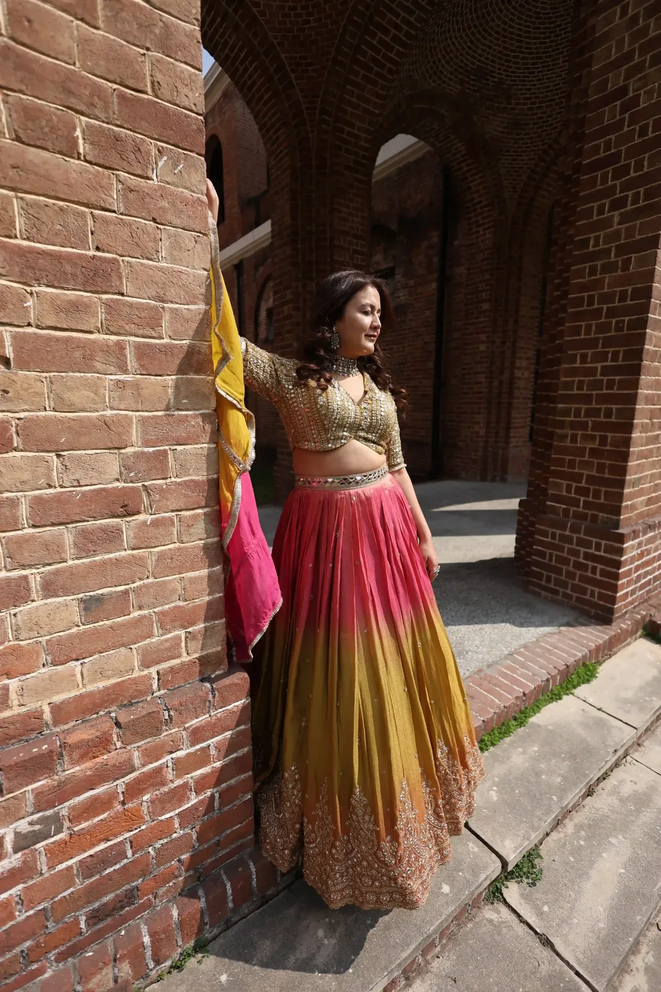 Rangrez Ombre Festive Lehenga Set — view 4