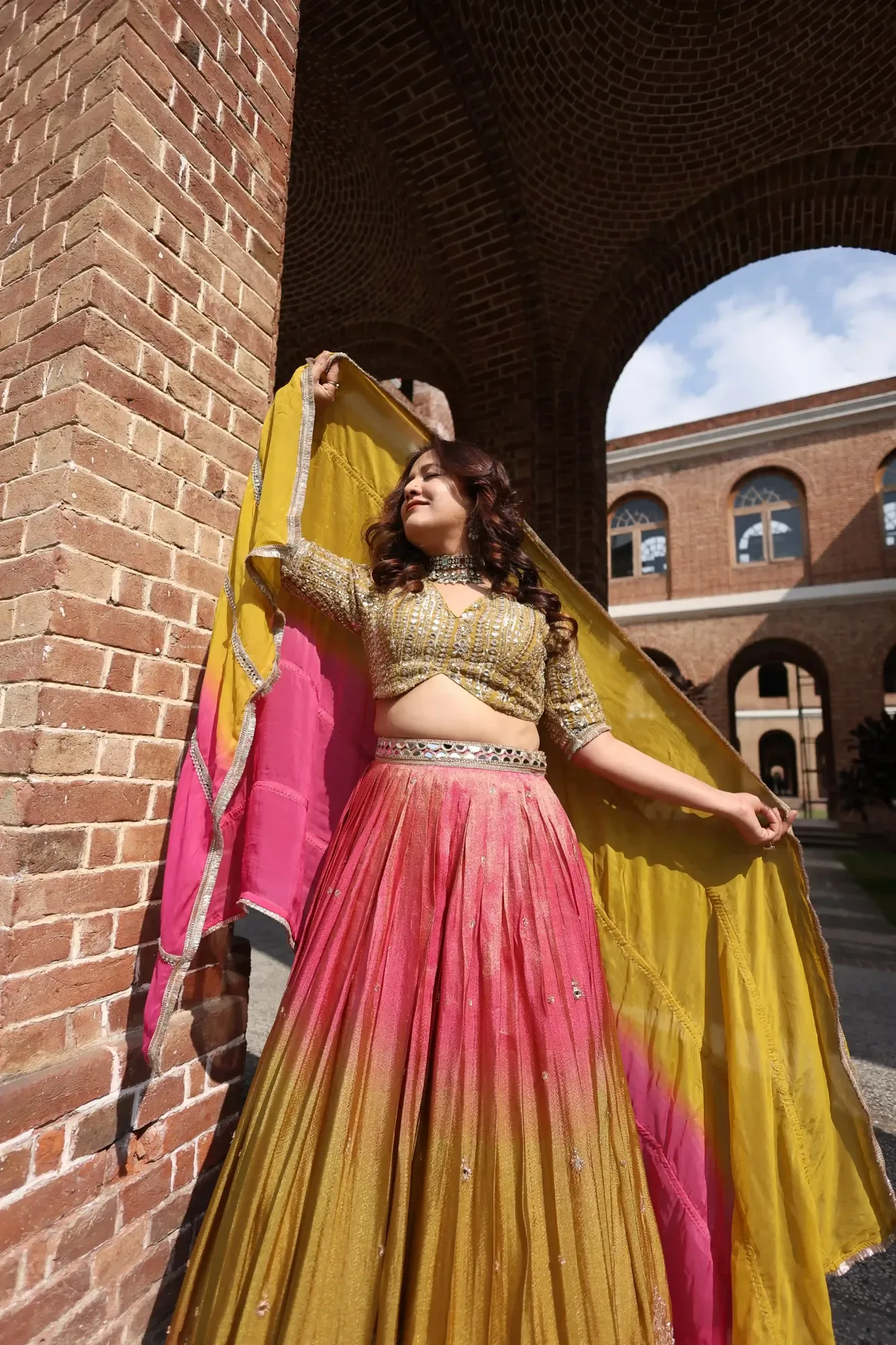 Rangrez Ombre Festive Lehenga Set — view 3