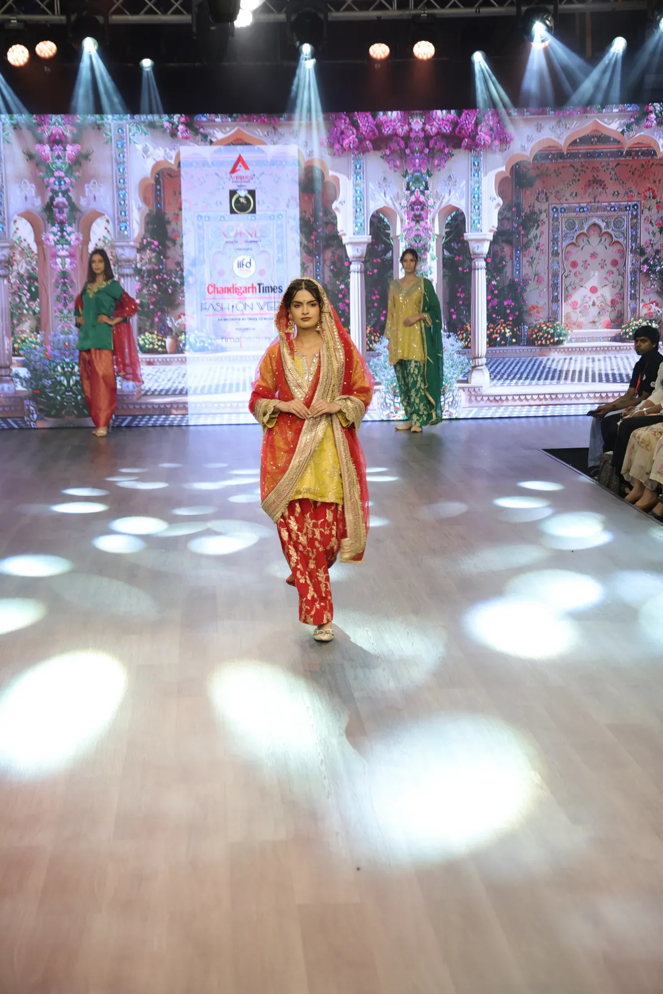 Mustard Yellow Kurta with Farshi Salwar — view 6