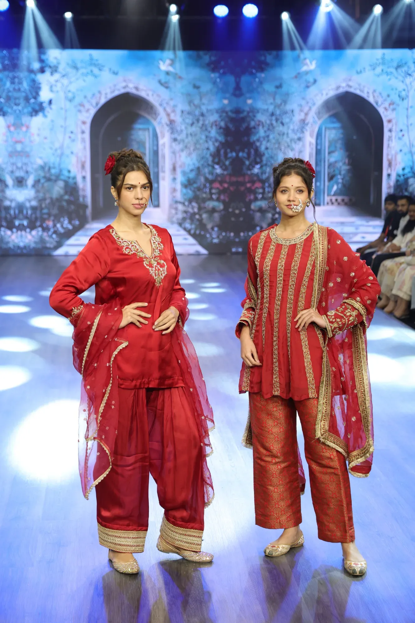 Red Resham Rekha — view 2