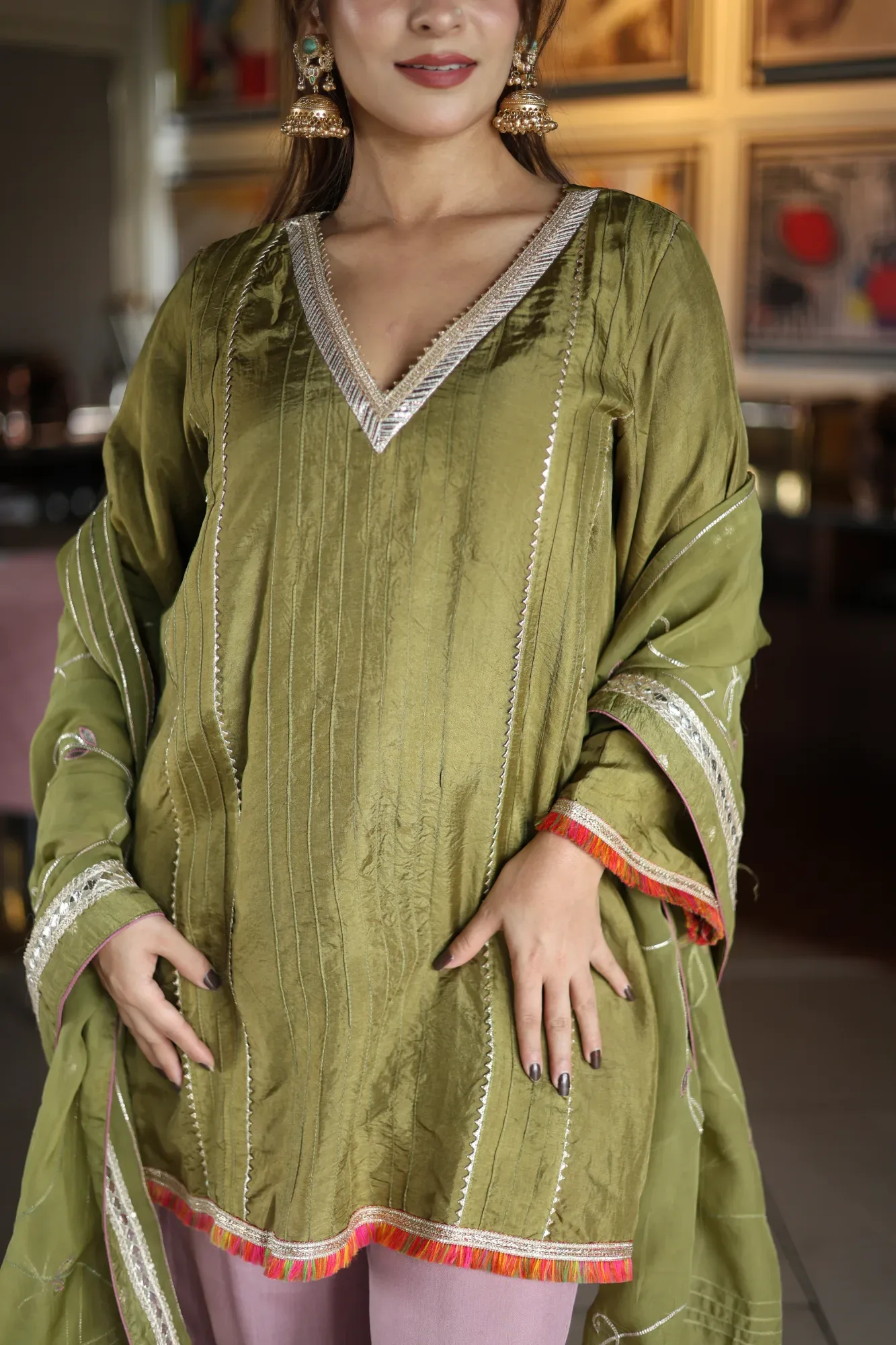 Olive Grace 3-Piece Suit Set
