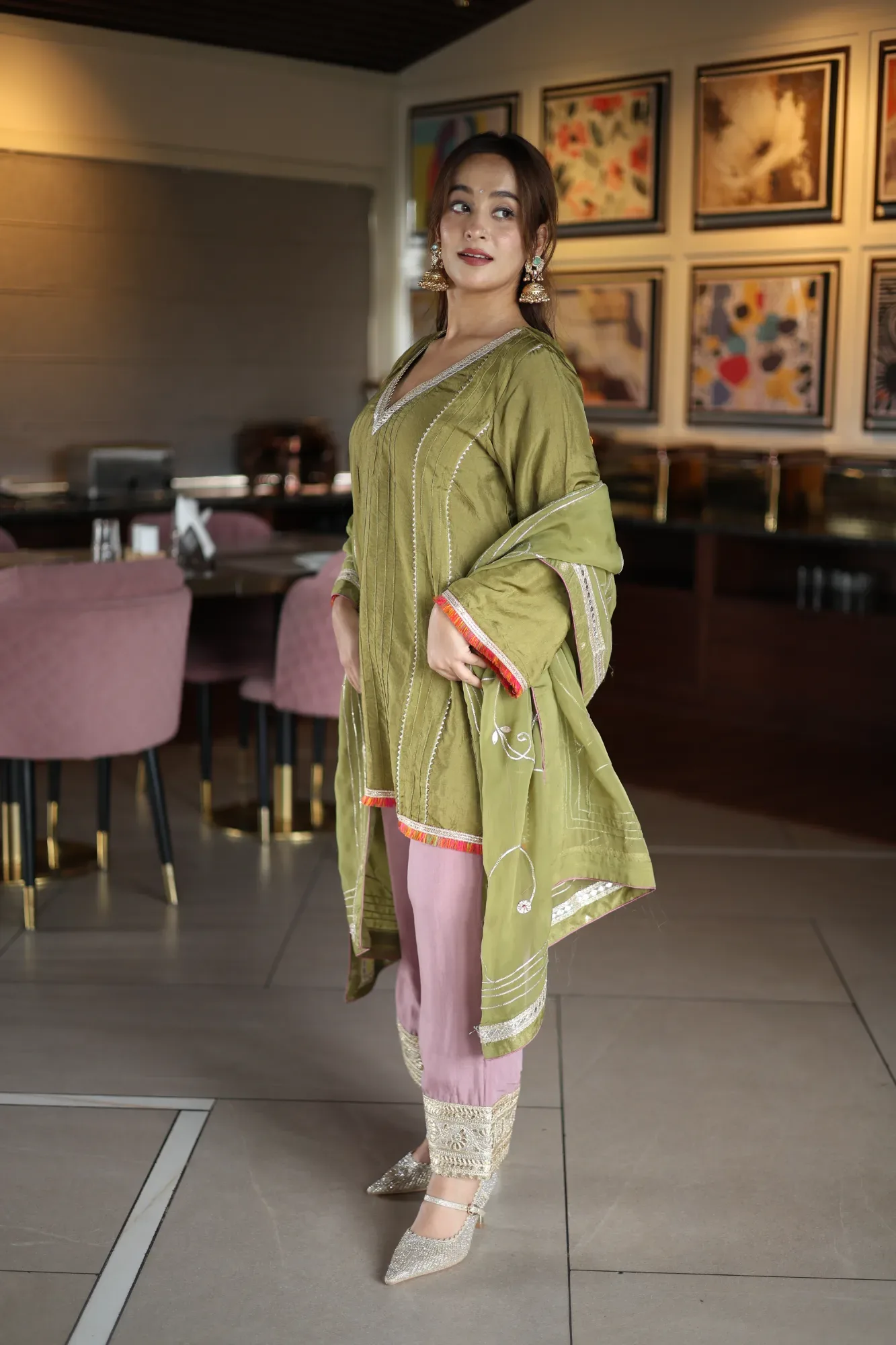 Olive Grace 3-Piece Suit Set — view 6