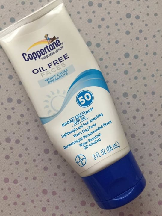 coppertone oil free faces sunscreen spf 50