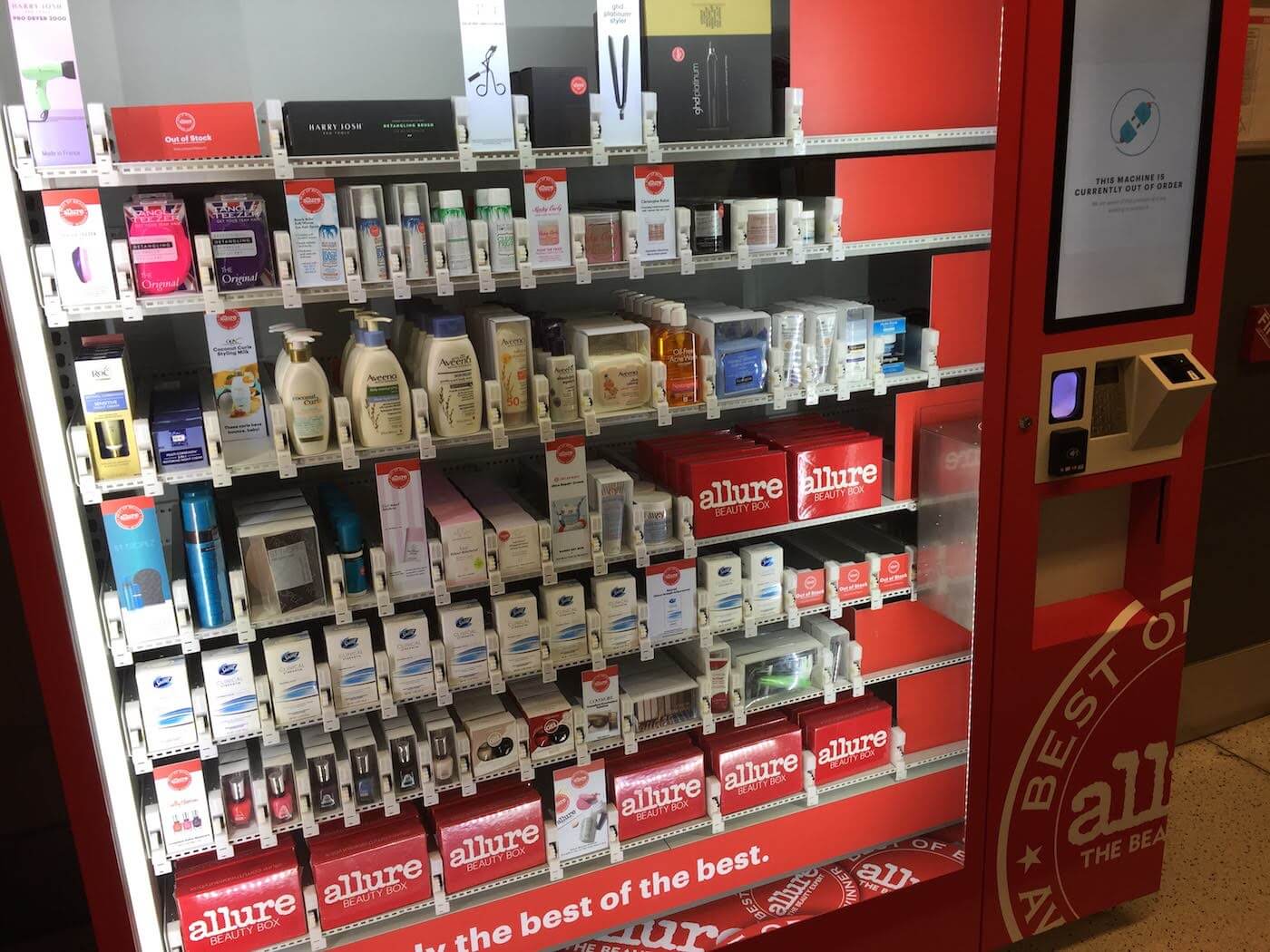 cvs skincare review vending machine at laguardia airport