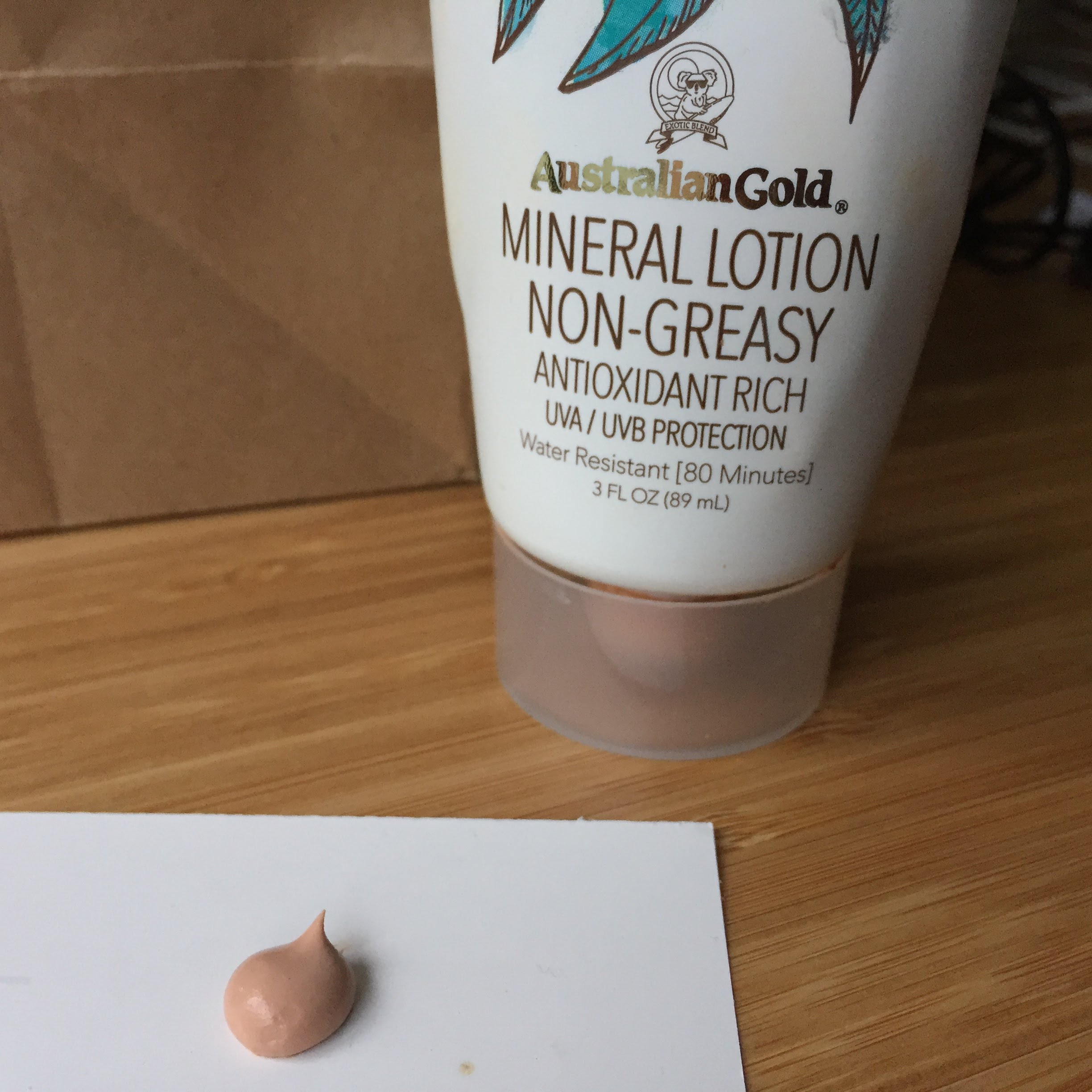 ausralian gold tinted face sunscreen review