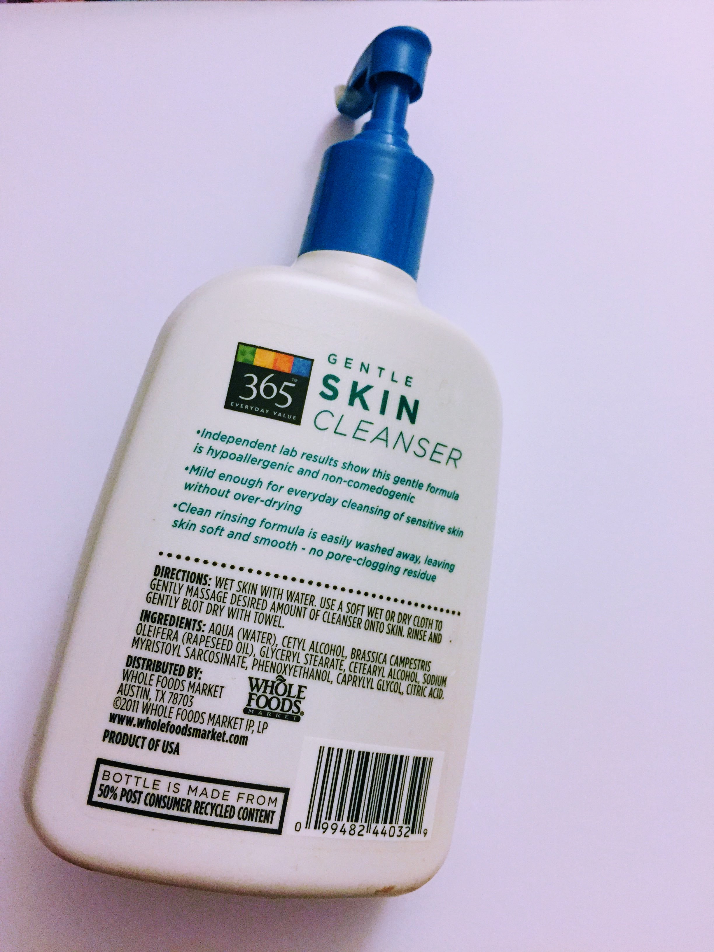 Whole Foods 365 Everyday Value Gentle Skin Cleanser Review