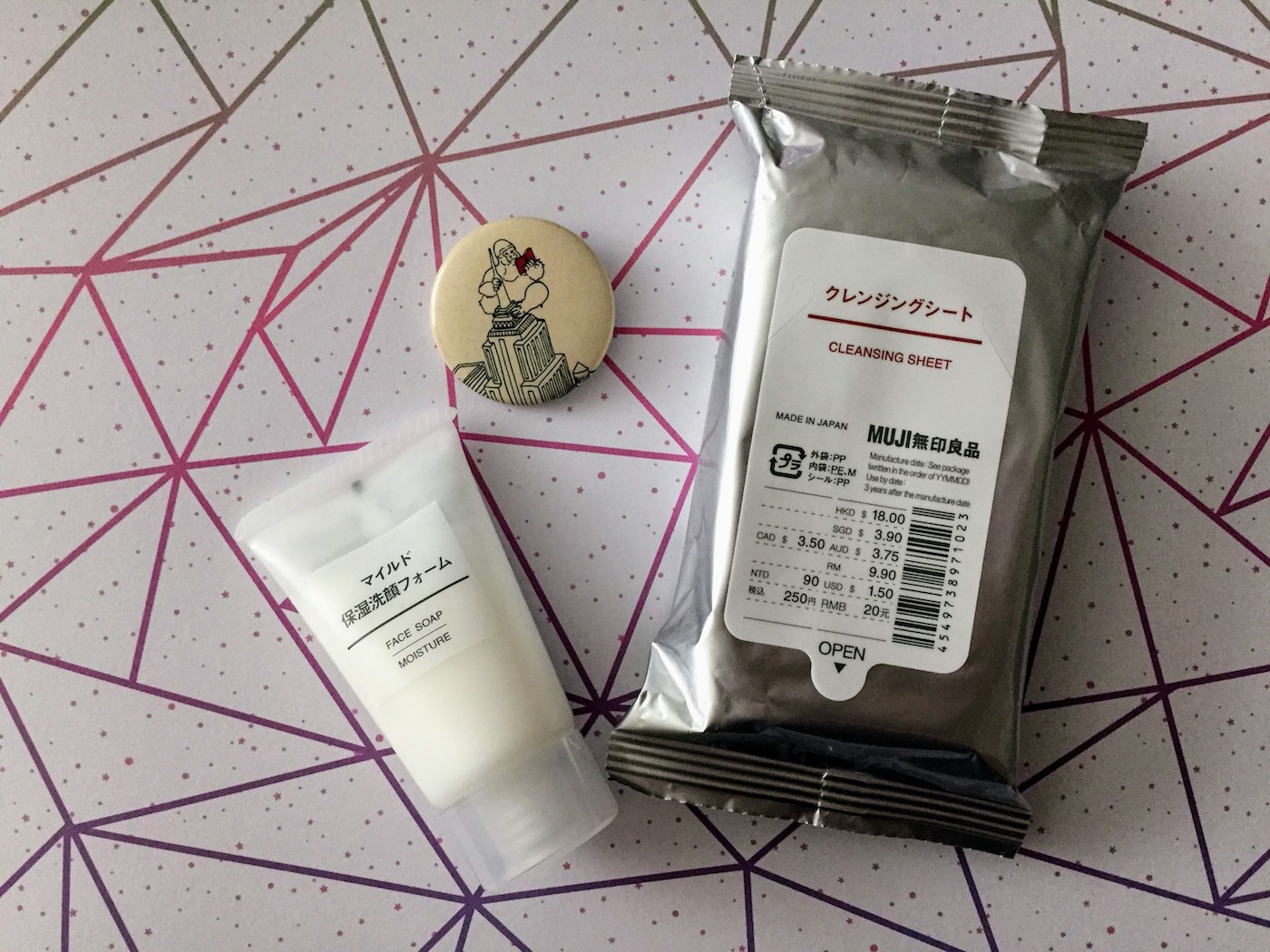 MUJI face soap review - products