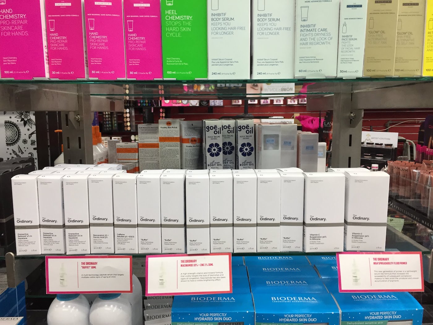 the ordinary products at ricky’s in nyc