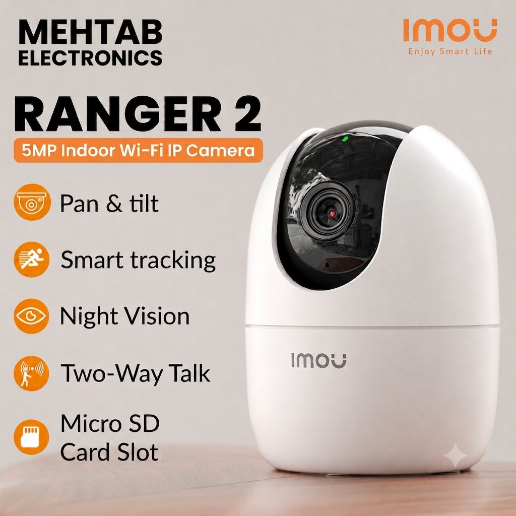 IMOU WIFI CAMERA Ranger-2 5MP 3K WiFi Security Camera IPC-K2EP-5H3W