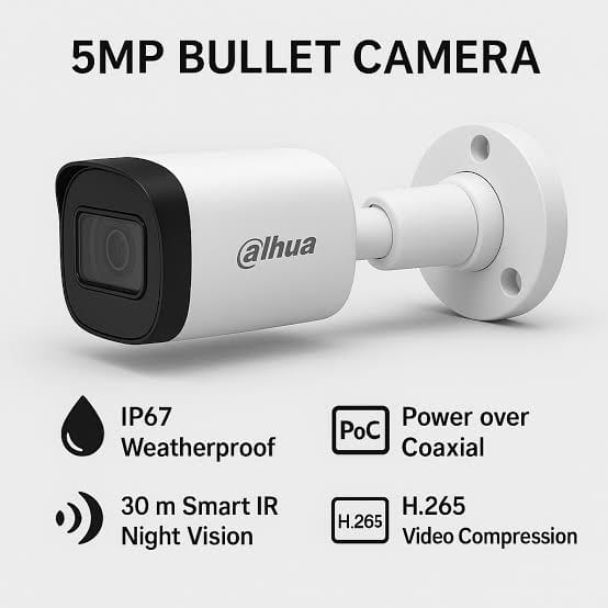 DAHUA CAMERA DH-HAC-B1A51P-U 5MP